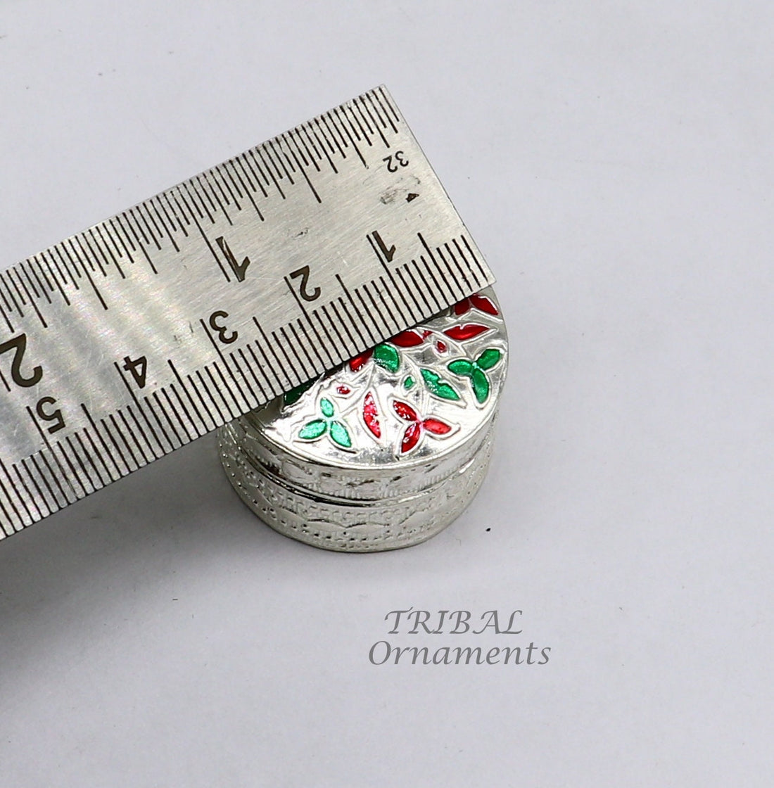 925 sterling silver trinket box, kajal box/casket box round eye liner surma box collection, container box, eyeliner box gifting art stb725 - TRIBAL ORNAMENTS