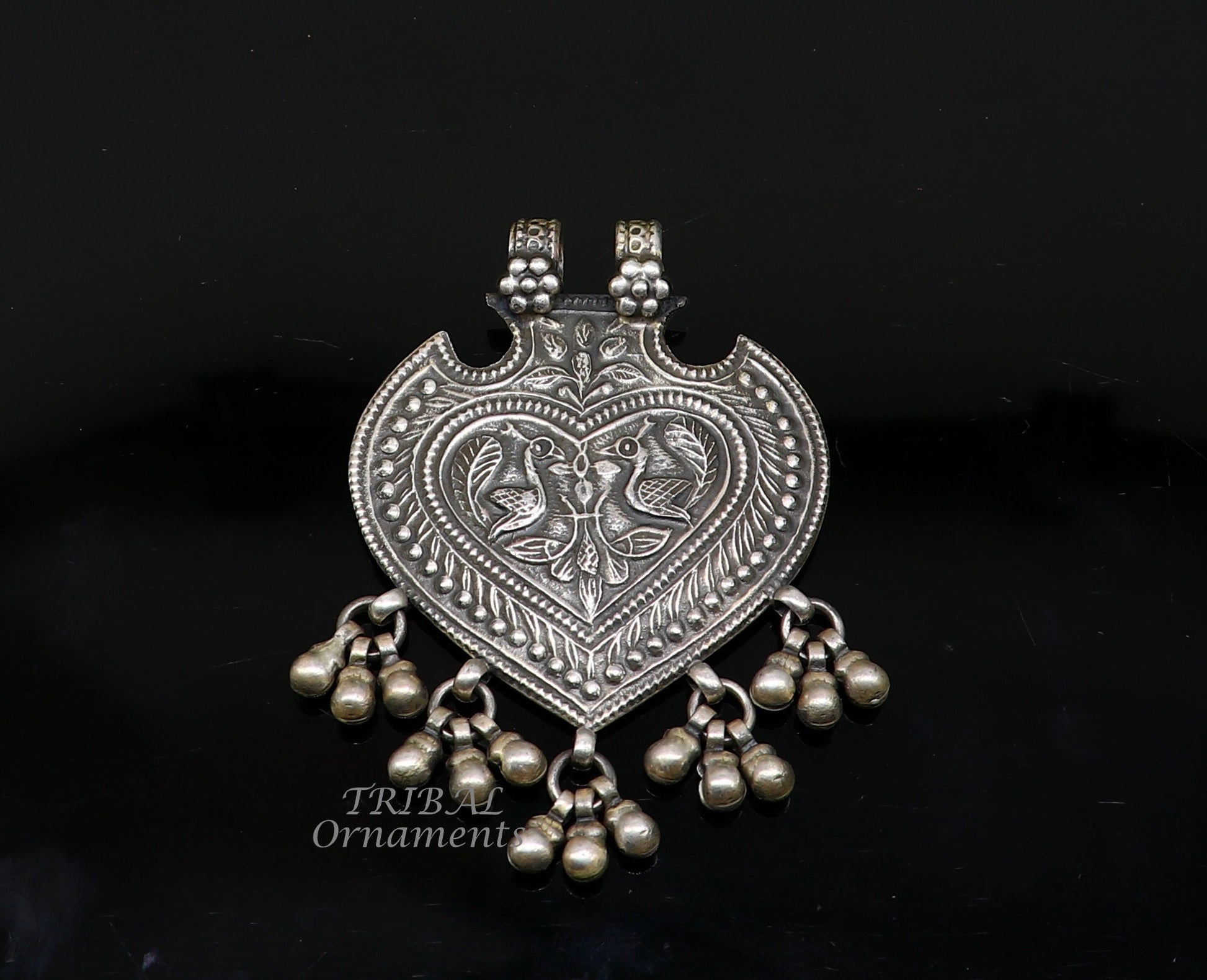 925 sterling silver handmade vintage peacock design pendant, excellent pendant ethnic tribal jewelry wedding parties jewelry nsp556 - TRIBAL ORNAMENTS