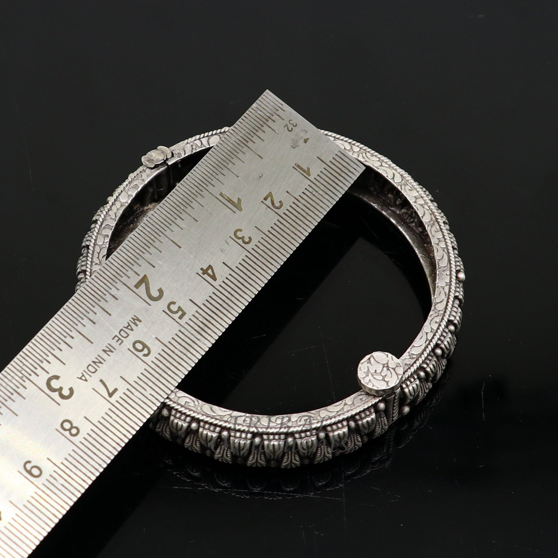 925 sterling silver handmade Vintage design ethnic bangle bracelet tribal jewelry best bride belly dance ethnic jewelry nba350 - TRIBAL ORNAMENTS