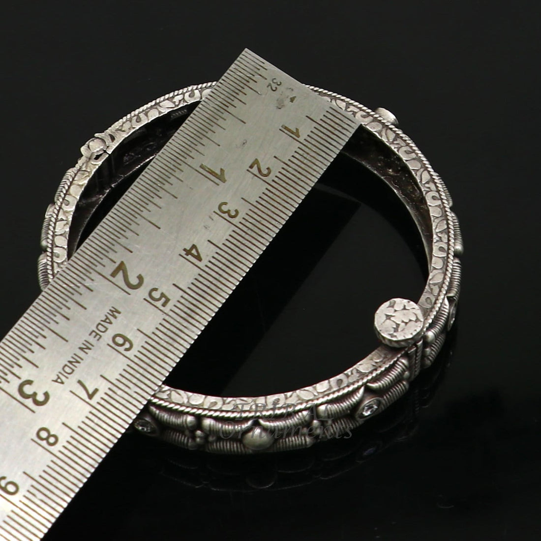 925 sterling silver handmade Vintage design ethnic bangle bracelet tribal jewelry best bride belly dance ethnic jewelry nba351 - TRIBAL ORNAMENTS