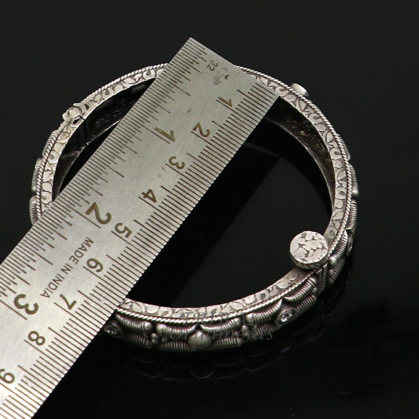 925 sterling silver handmade Vintage design ethnic bangle bracelet tribal jewelry best bride belly dance ethnic jewelry nba351 - TRIBAL ORNAMENTS