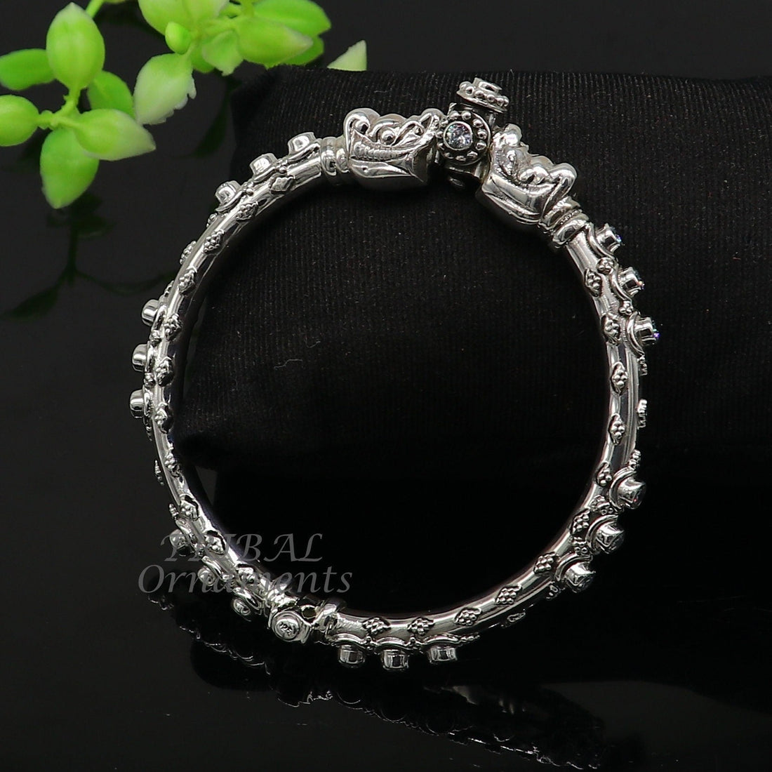 Vintage plain shiny design handmade 925 sterling silver amazing Elephant face bangle bracelet kada unisex customized wrist jewelry nsk625 - TRIBAL ORNAMENTS