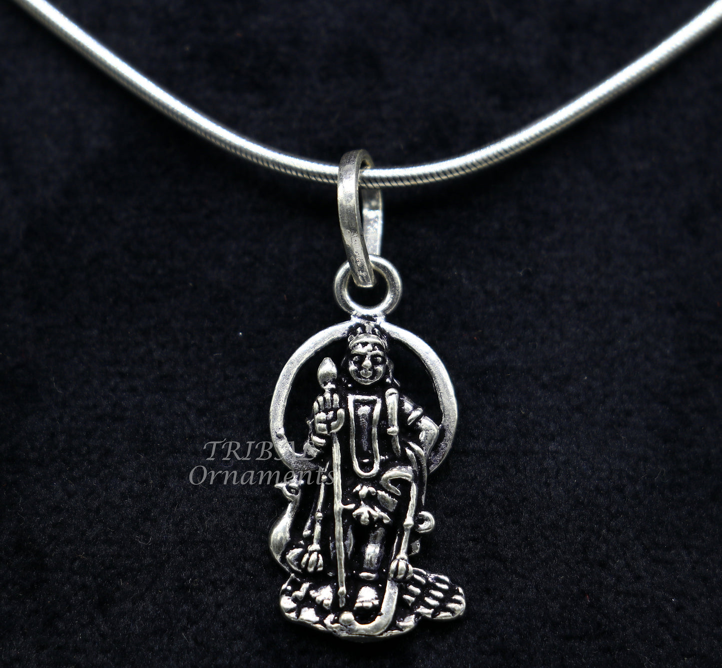 925 sterling silver Divine lord Murugan KARTIKEYA pendant, excellent vintage designer silver handmade elegant pendant jewelry nsp560 - TRIBAL ORNAMENTS