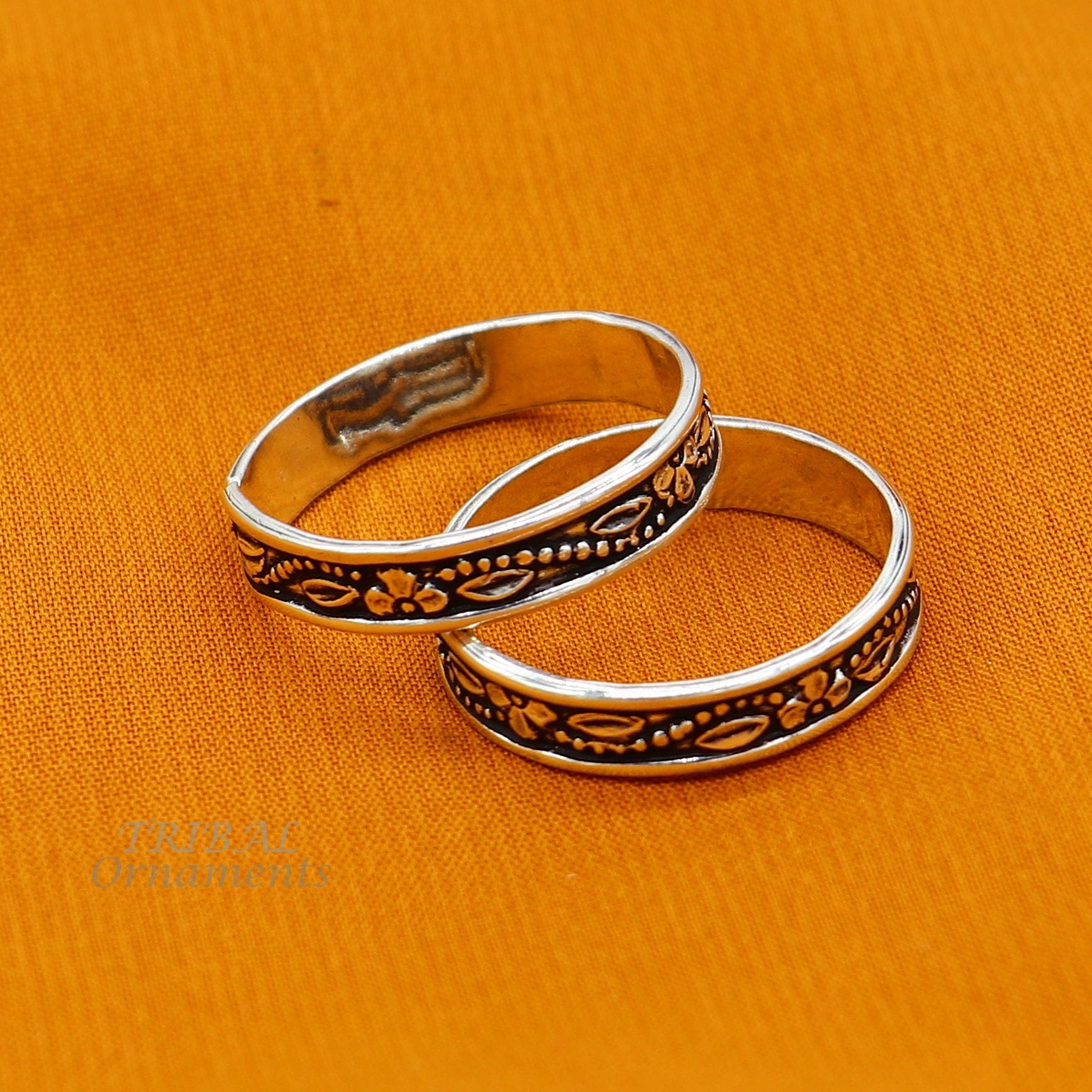 Your Thumb Print Rings Personalize Rose Gold Flat Matching Wedding Ban –  jringstudio