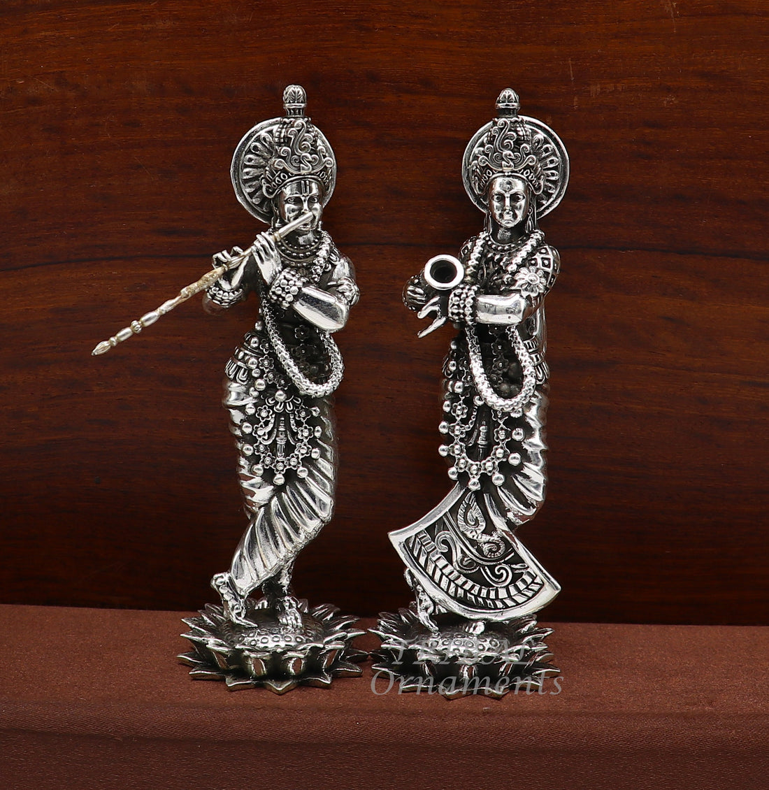 925 sterling silver handmade idol Radha krishna tiny statue, amazing design lord Krishna figurine jewelry tribal jewelry su996 - TRIBAL ORNAMENTS