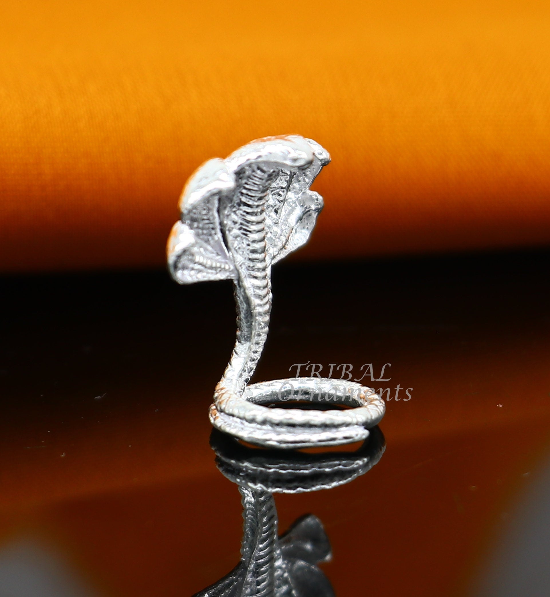 925 sterling silver solid divine panchmukhi Sheshnag, wonderful shiva snake amazing puja articles or utensils for home or temple SU1000 - TRIBAL ORNAMENTS