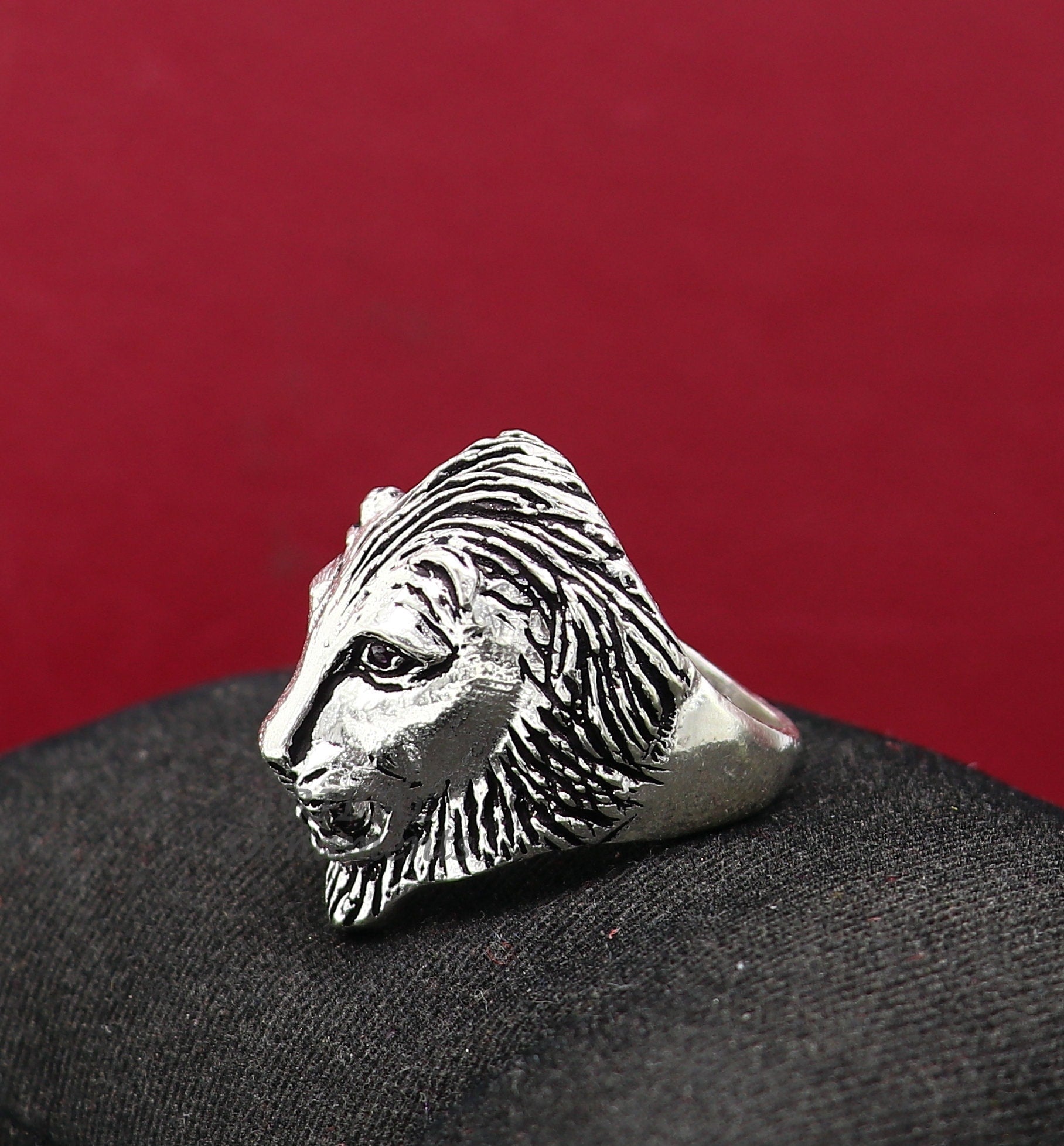 Buy Solid Silver Lion Head Ring, Wild African Lion Ring, Mens Statement  Animal Rings, Men's Oxidized Silver Gifts, Best Gifts for Father's Day  Online in India - Etsy
