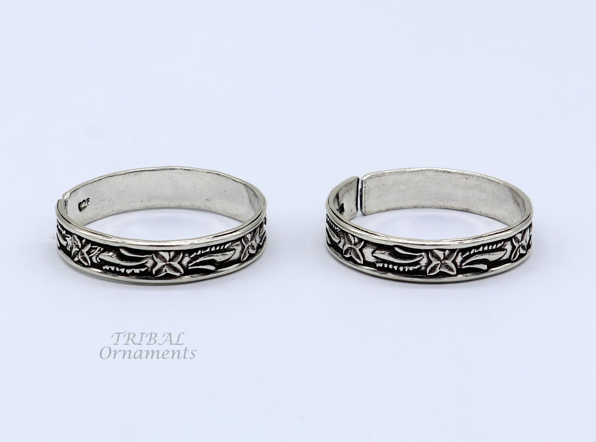 thumb ring 925 sterling silver traditional cultural design thumb ring for foot, thumb toe ring band for brides wedding jewelry  ntr68 - TRIBAL ORNAMENTS