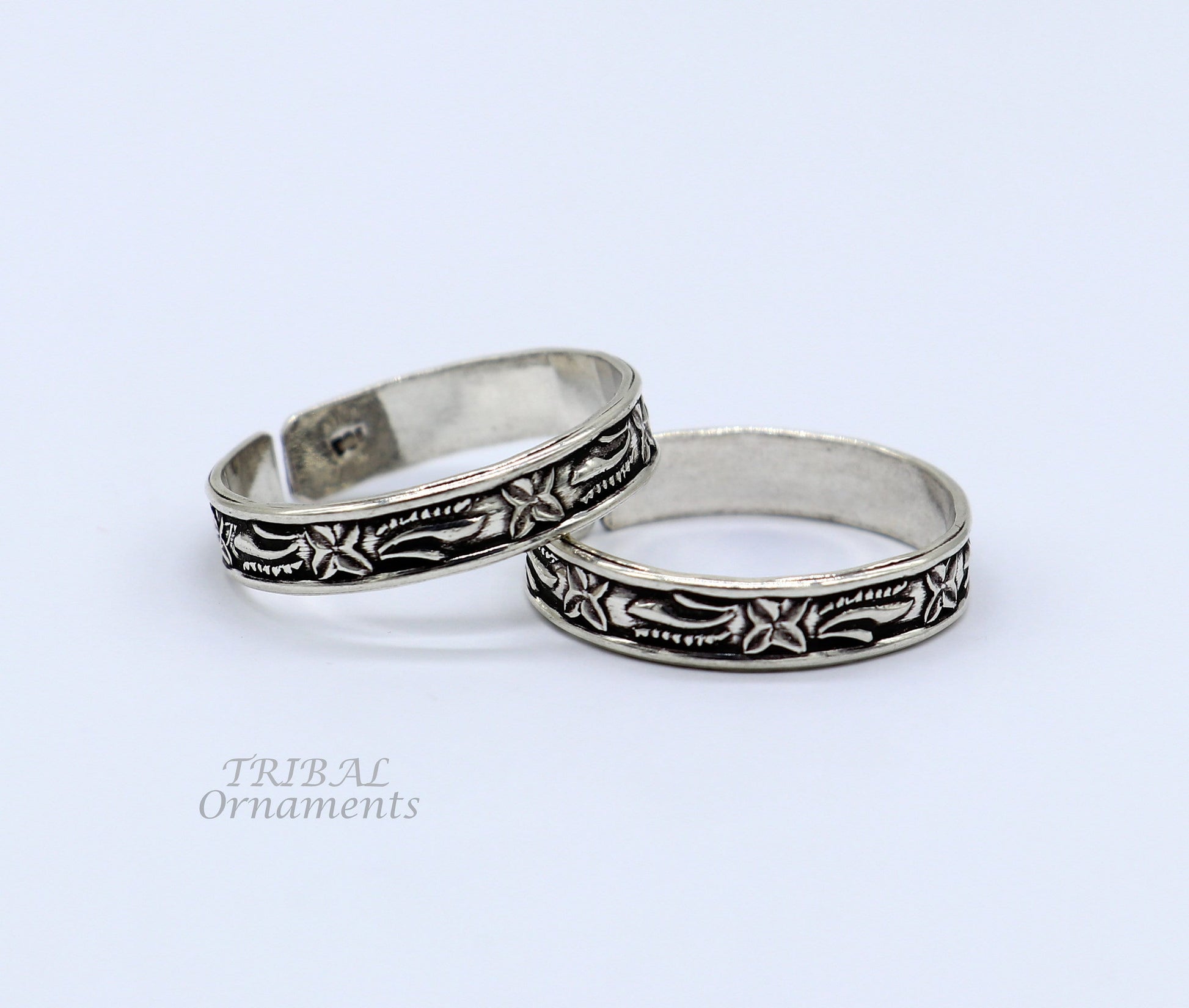 thumb ring 925 sterling silver traditional cultural design thumb ring for foot, thumb toe ring band for brides wedding jewelry  ntr68 - TRIBAL ORNAMENTS