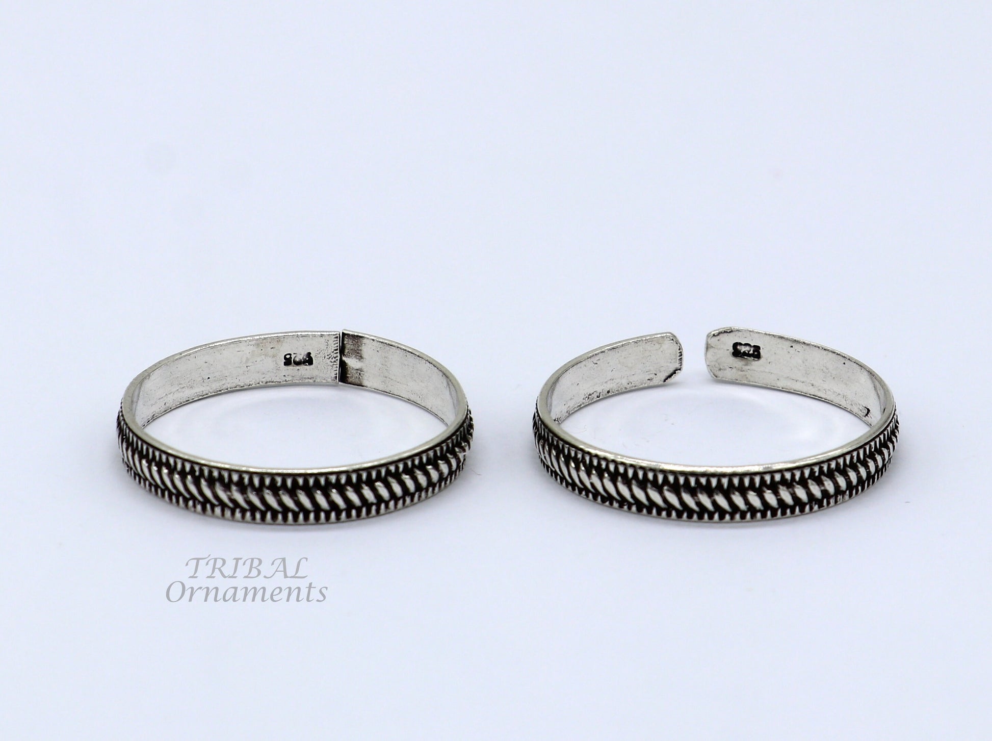 925 sterling silver modern trendy traditional cultural design thumb ring for foot, thumb toe ring band for brides wedding jewelry  ntr69 - TRIBAL ORNAMENTS