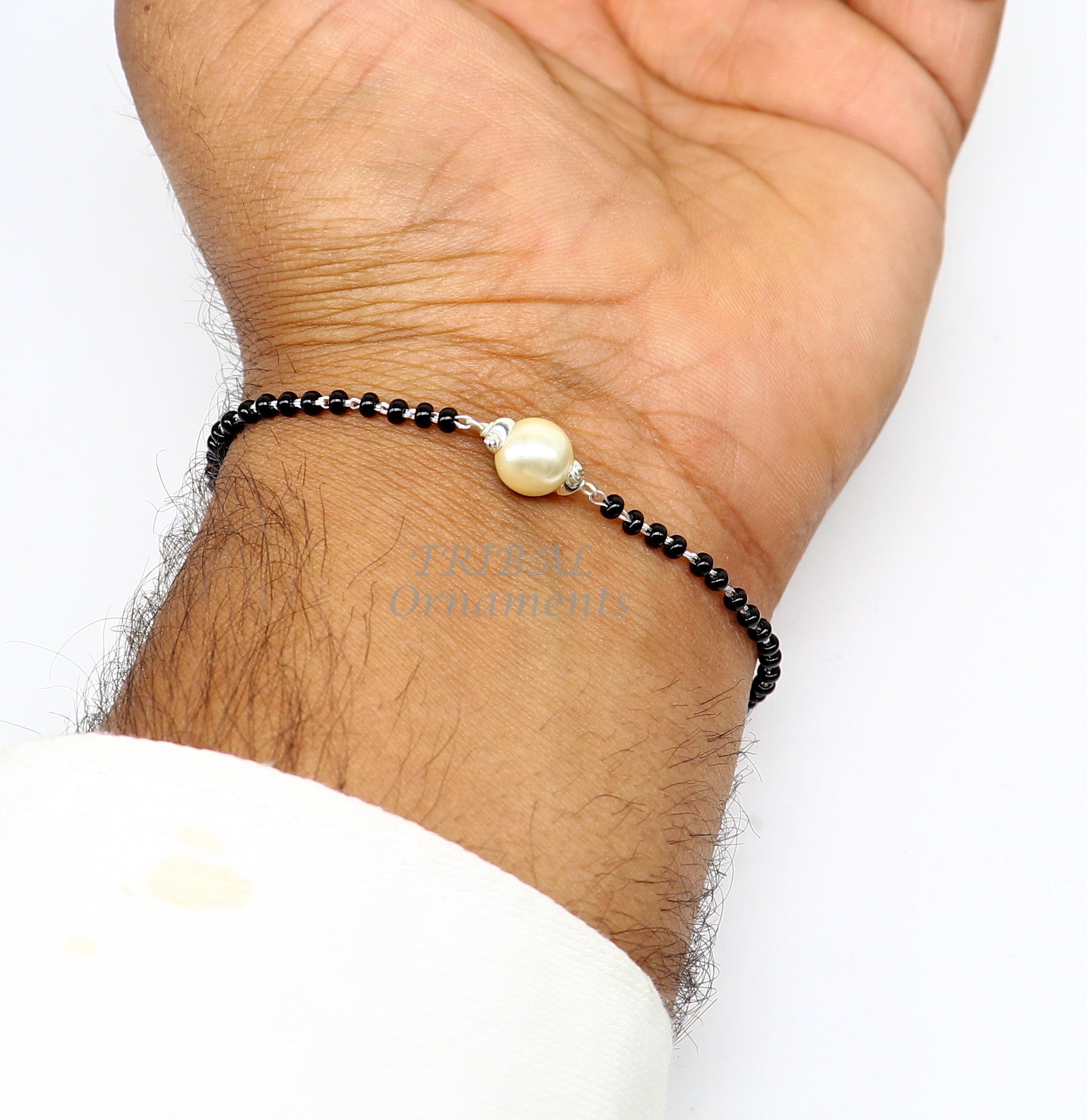 Buy black beads mangalsutra bracelet Online  Unniyarcha