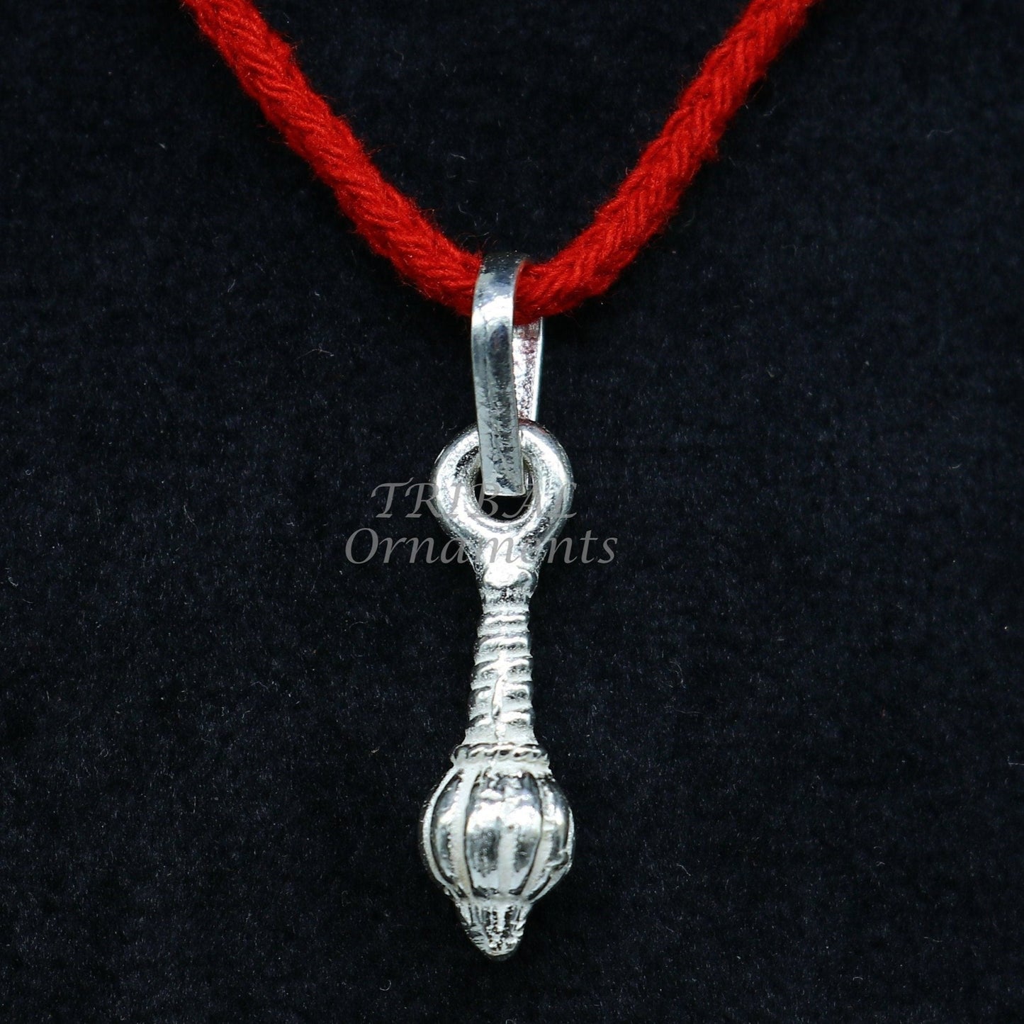 Exclusive design solid 925 sterling silver excellent unique hanuman gota/ gada sakha design stylish unisex gifting pendant jewelry nsp561 - TRIBAL ORNAMENTS