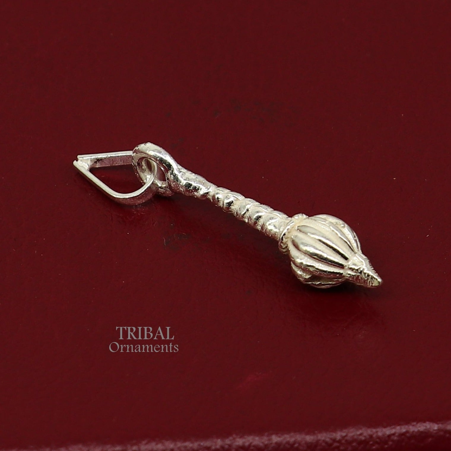 Exclusive design solid 925 sterling silver excellent unique hanuman gota/ gada design stylish unisex gifting pendant jewelry NSP569 - TRIBAL ORNAMENTS