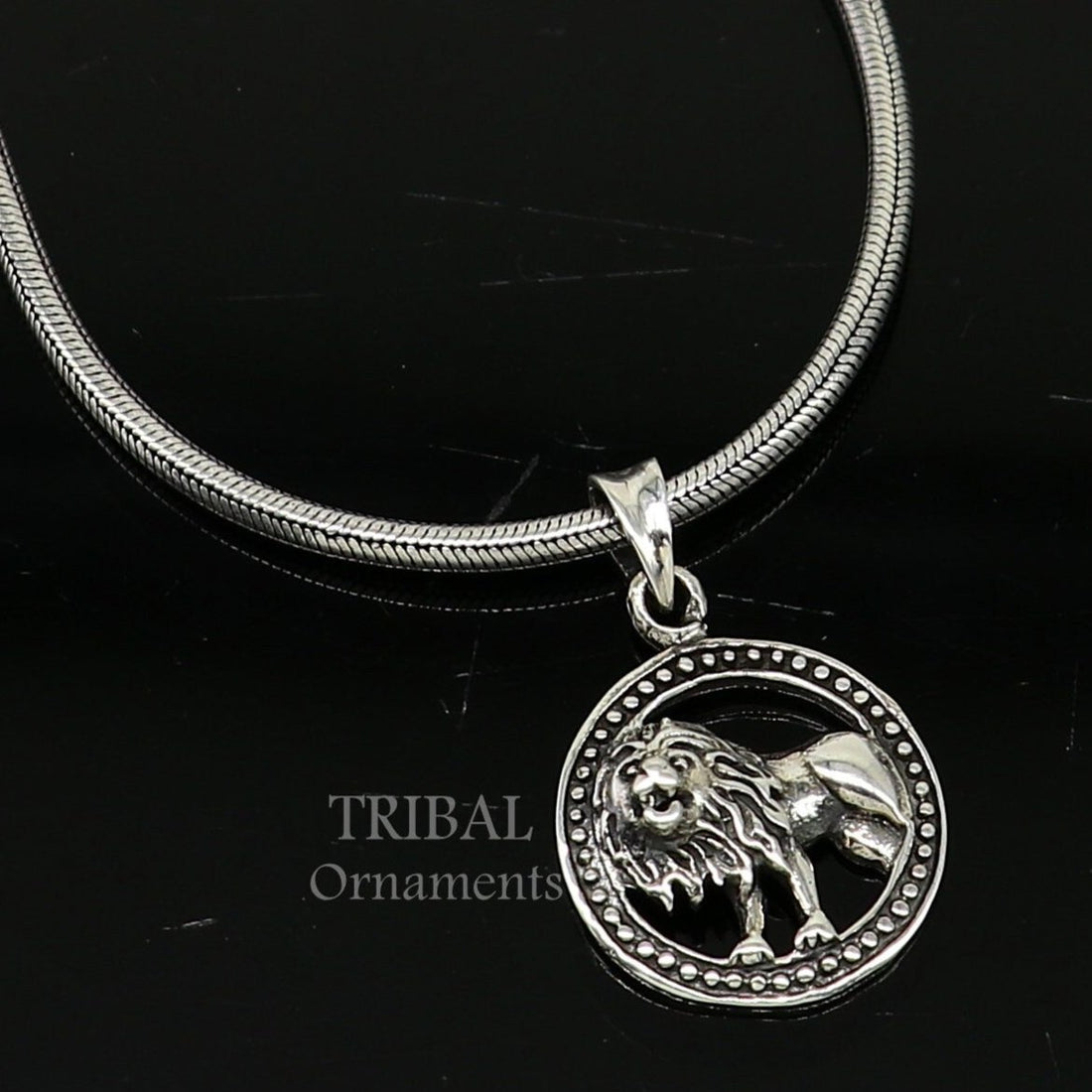 925 sterling silver india traditionally cultural lion pendant, amazing horoscope zodiac unisex Leo pendant unique Singh Rashi pendant nsp570 - TRIBAL ORNAMENTS