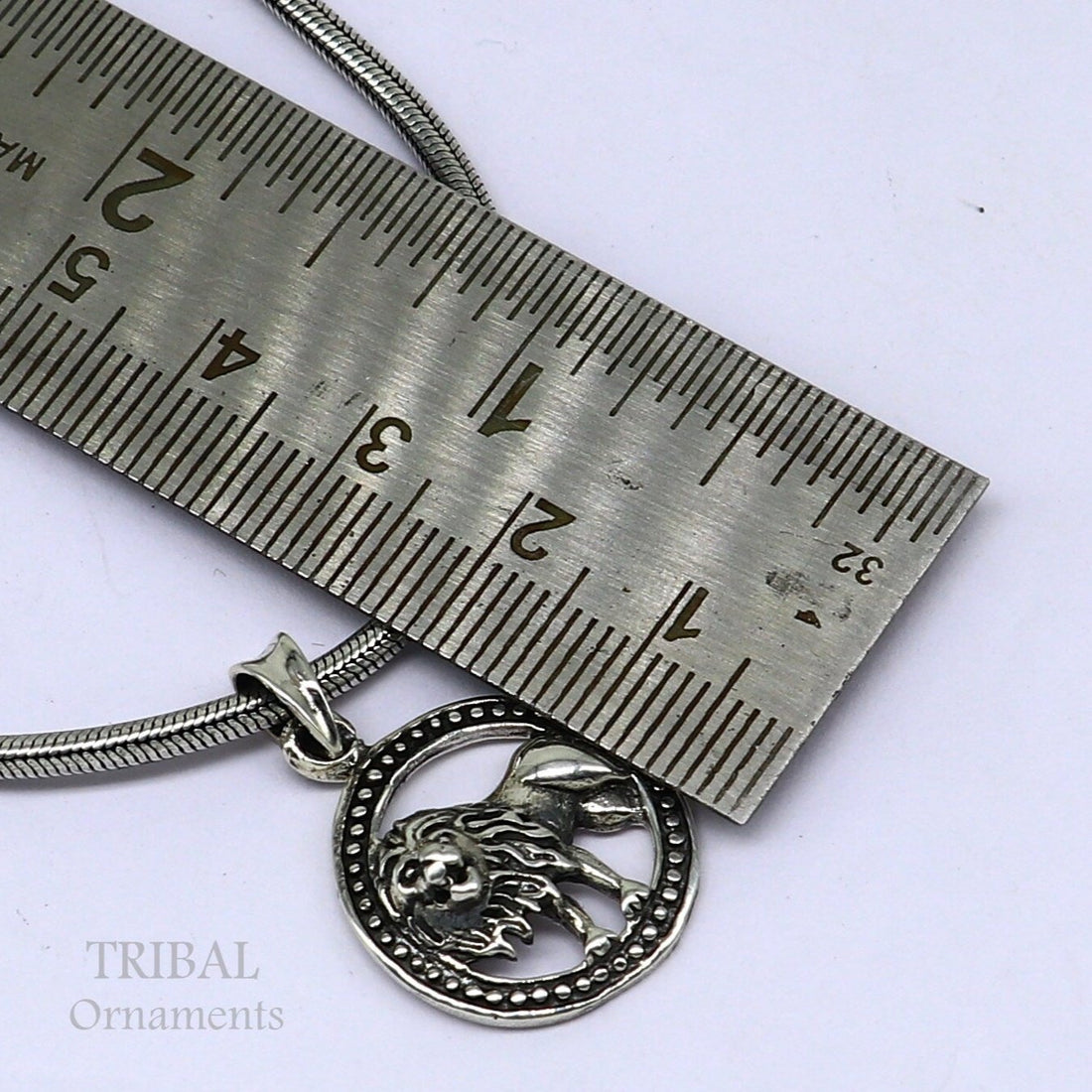 925 sterling silver india traditionally cultural lion pendant, amazing horoscope zodiac unisex Leo pendant unique Singh Rashi pendant nsp570 - TRIBAL ORNAMENTS