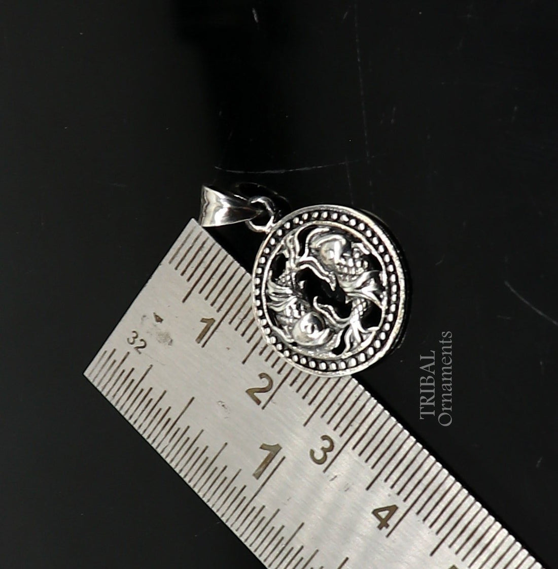 925 sterling silver unique Design horoscope zodiac Gemini sign/symbol pendant unique "Mithun Rashi" symbol pendant ethnic jewelry nsp578 - TRIBAL ORNAMENTS