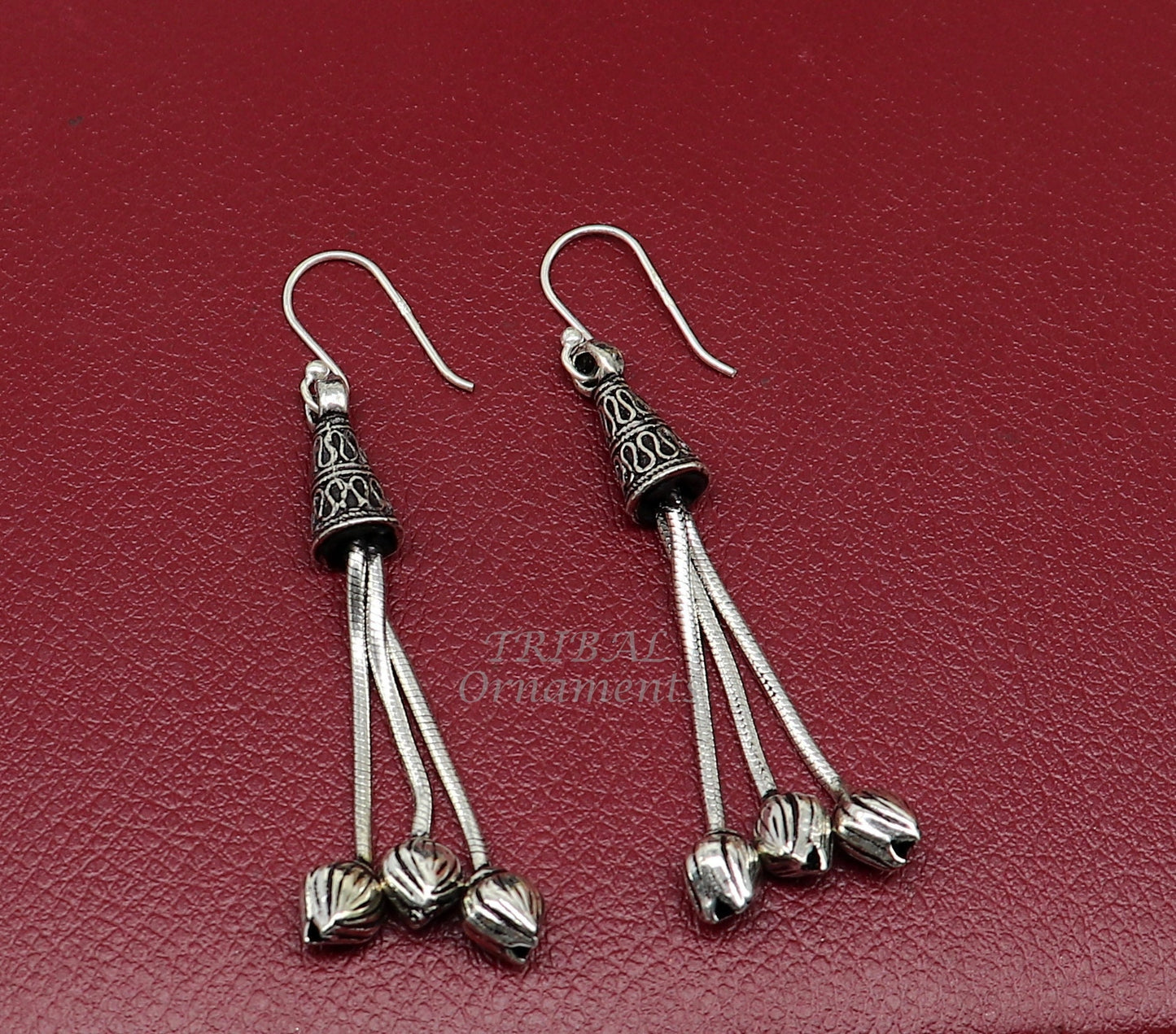 Modern 925 sterling silver handmade fabulous Drop dangling hoops earring, trendy stylish long earring personalized wedding gift s1145 - TRIBAL ORNAMENTS