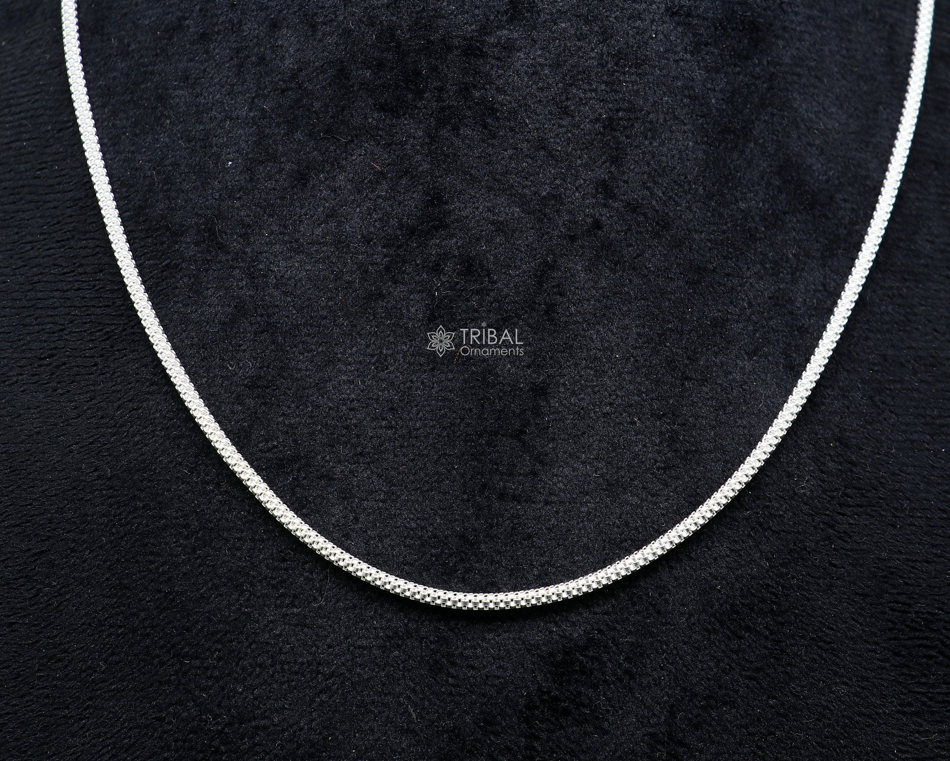 20" 2mm 925 sterling silver handmade round box unique trendy style chain necklace excellent gifting jewelry for men's women's chain ch0228 - TRIBAL ORNAMENTS