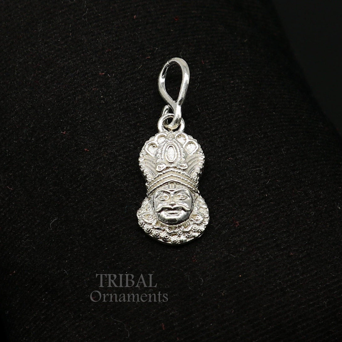 925 sterling silver vintage stylish Hindu idol Khatu Shyam ji (lord krishna) Pendant, amazing design Krishna pendant gifting jewelry nsp563 - TRIBAL ORNAMENTS