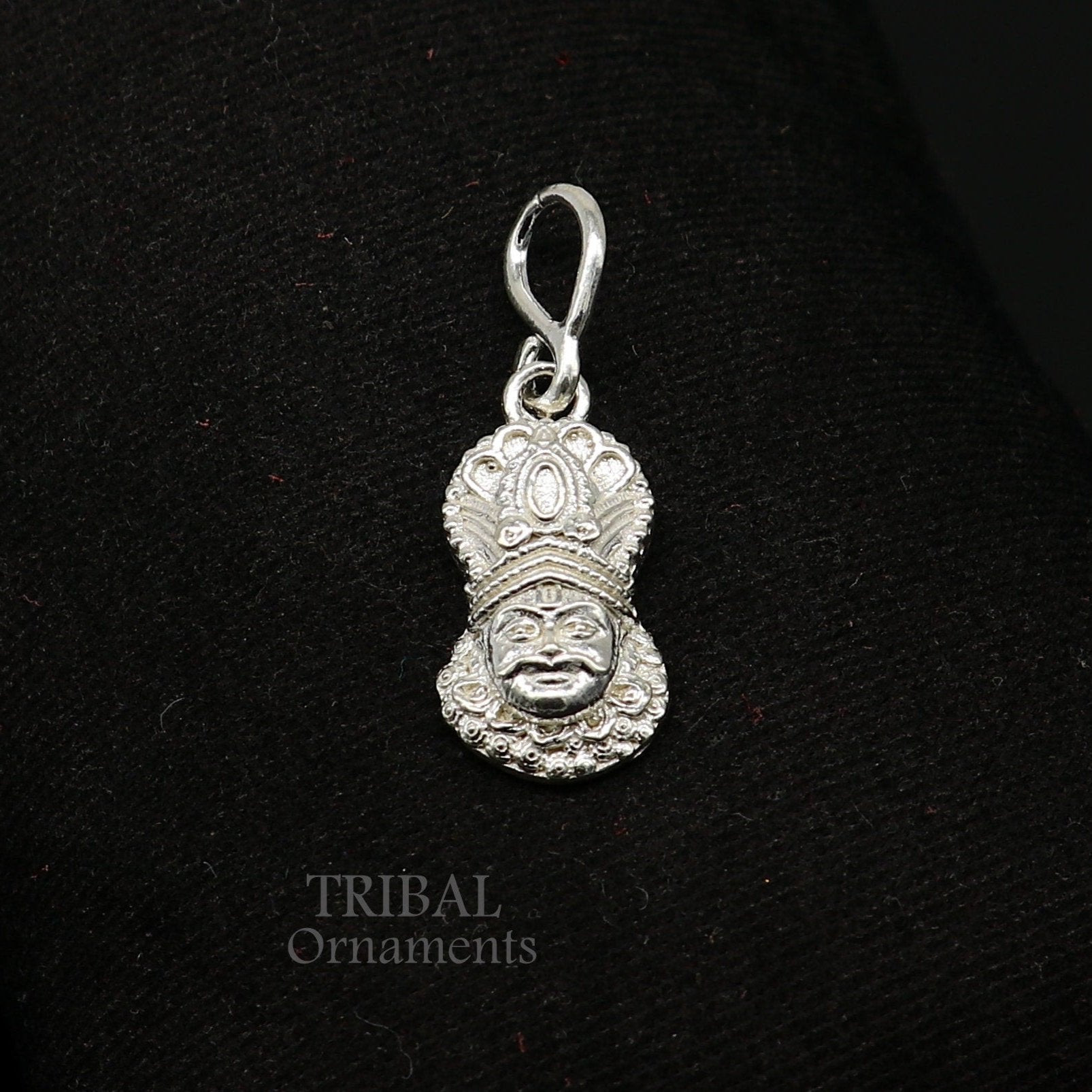 925 sterling silver vintage stylish Hindu idol Khatu Shyam ji (lord krishna) Pendant, amazing design Krishna pendant gifting jewelry nsp563 - TRIBAL ORNAMENTS