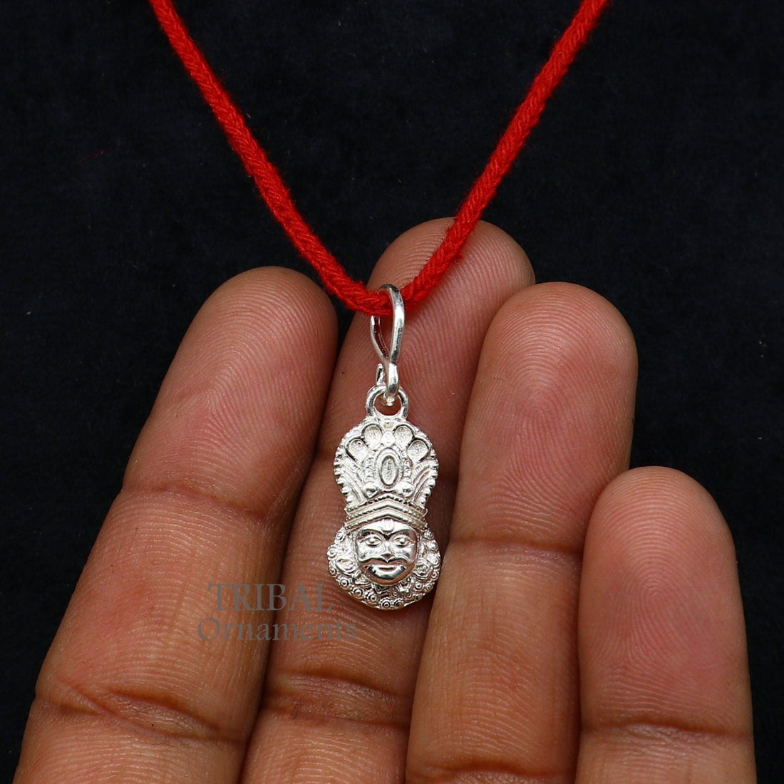 925 sterling silver vintage stylish Hindu idol Khatu Shyam ji (lord krishna) Pendant, amazing design Krishna pendant gifting jewelry nsp563 - TRIBAL ORNAMENTS