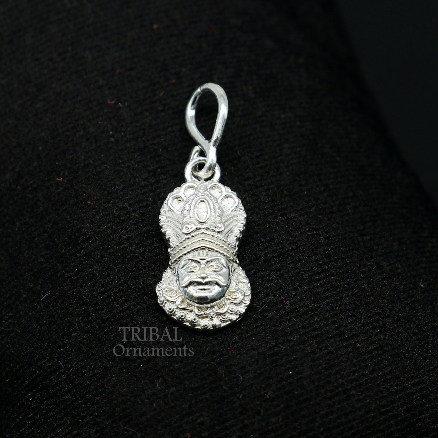 925 sterling silver vintage stylish Hindu idol Khatu Shyam ji (lord krishna) Pendant, amazing design Krishna pendant gifting jewelry nsp563 - TRIBAL ORNAMENTS