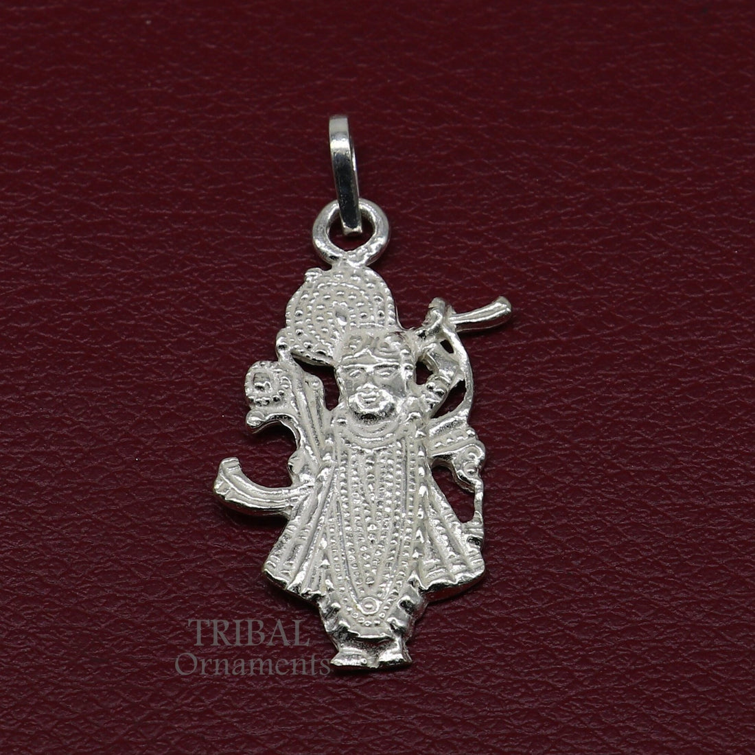 925 sterling silver vintage Antique stylish Hindu idol Krishna shrinath ji Pendant, amazing design stunning pendant gifting jewelry nsp564 - TRIBAL ORNAMENTS