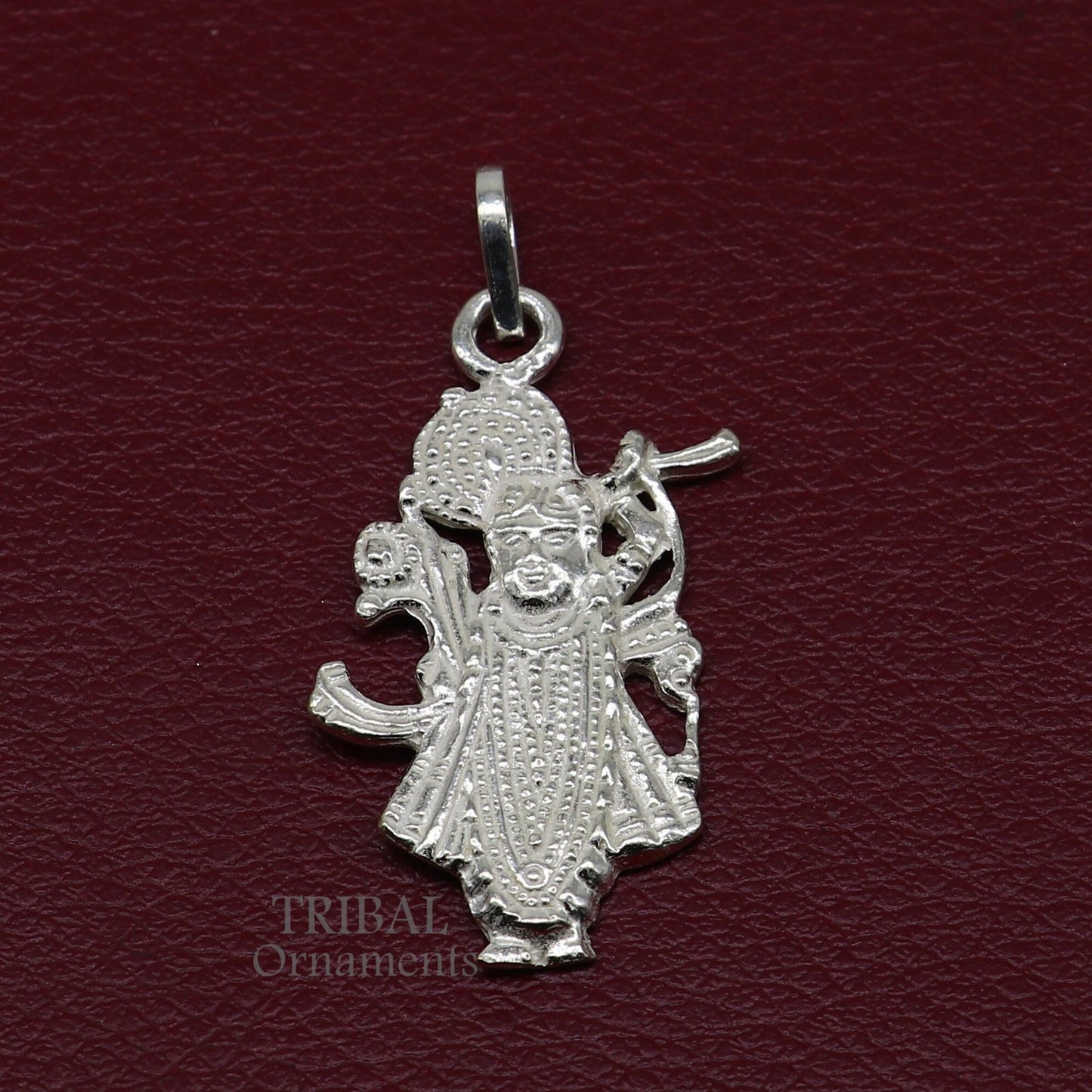 925 sterling silver vintage Antique stylish Hindu idol Krishna shrinath ji Pendant, amazing design stunning pendant gifting jewelry nsp564 - TRIBAL ORNAMENTS