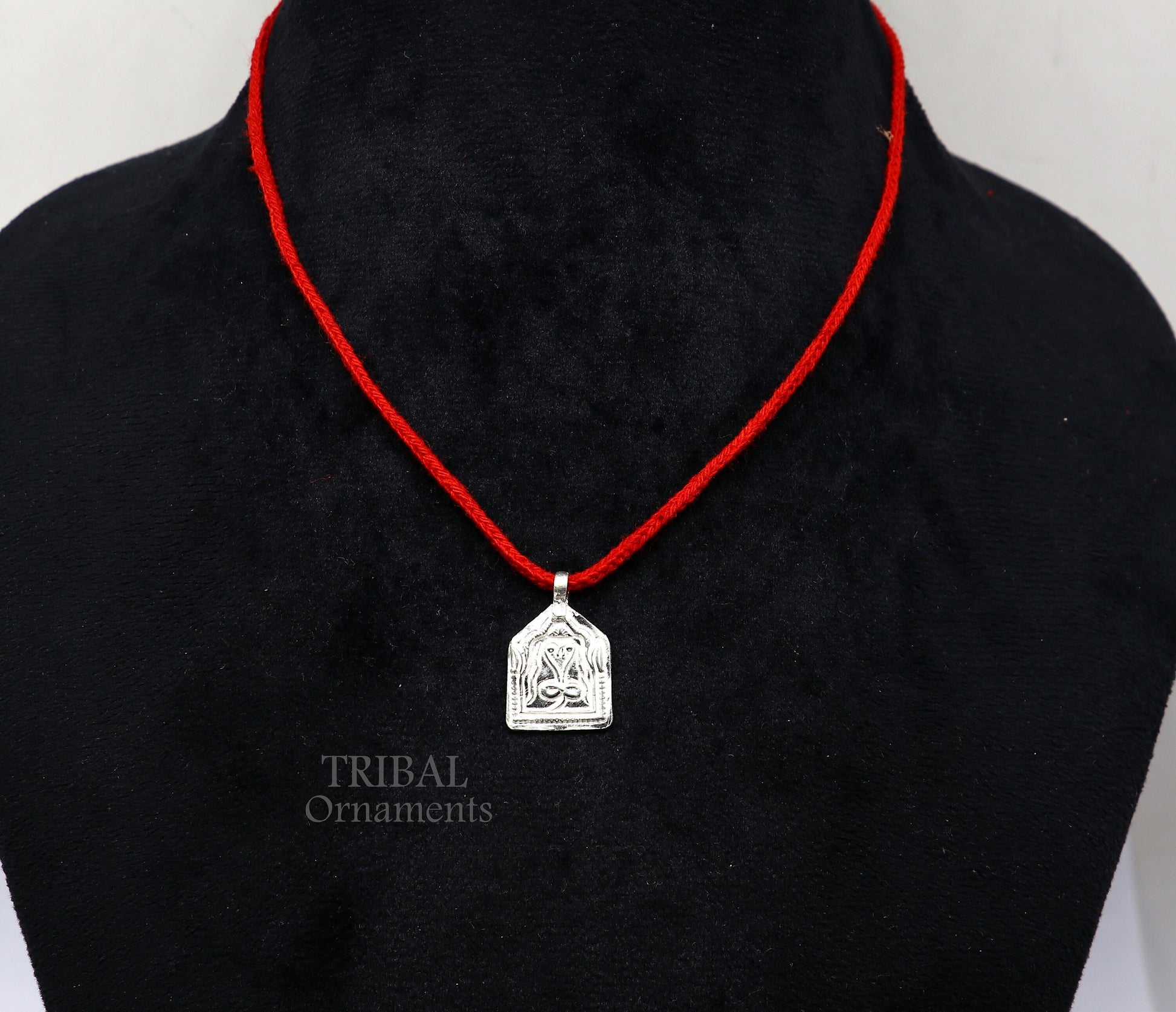 Handmade Indian ethnic deity snake pendant, 925 sterling silver vintage design trendy pendant jewelry, belly dance tribal jewelry  nsp566 - TRIBAL ORNAMENTS