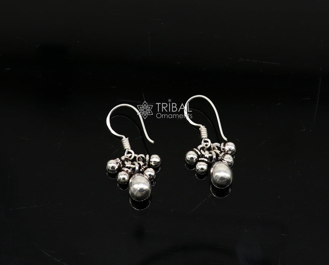 Traditional cultural trendy 925 sterling silver customized hoops earrings, fabulous hanging drops dangle earrings tribal jewelry s1151 - TRIBAL ORNAMENTS