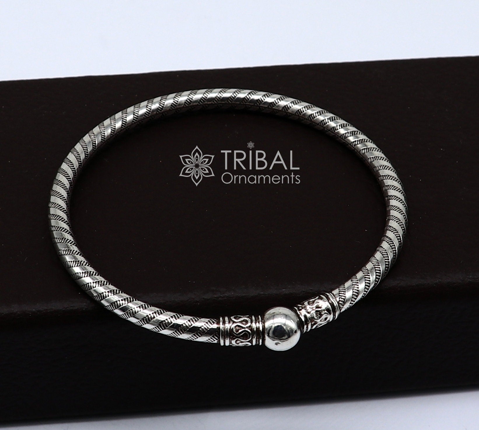 925 sterling silver handmade plain design cultural trendy kada bracelet for men's and girl's, best delicate Light weight jewelry nsk661 - TRIBAL ORNAMENTS