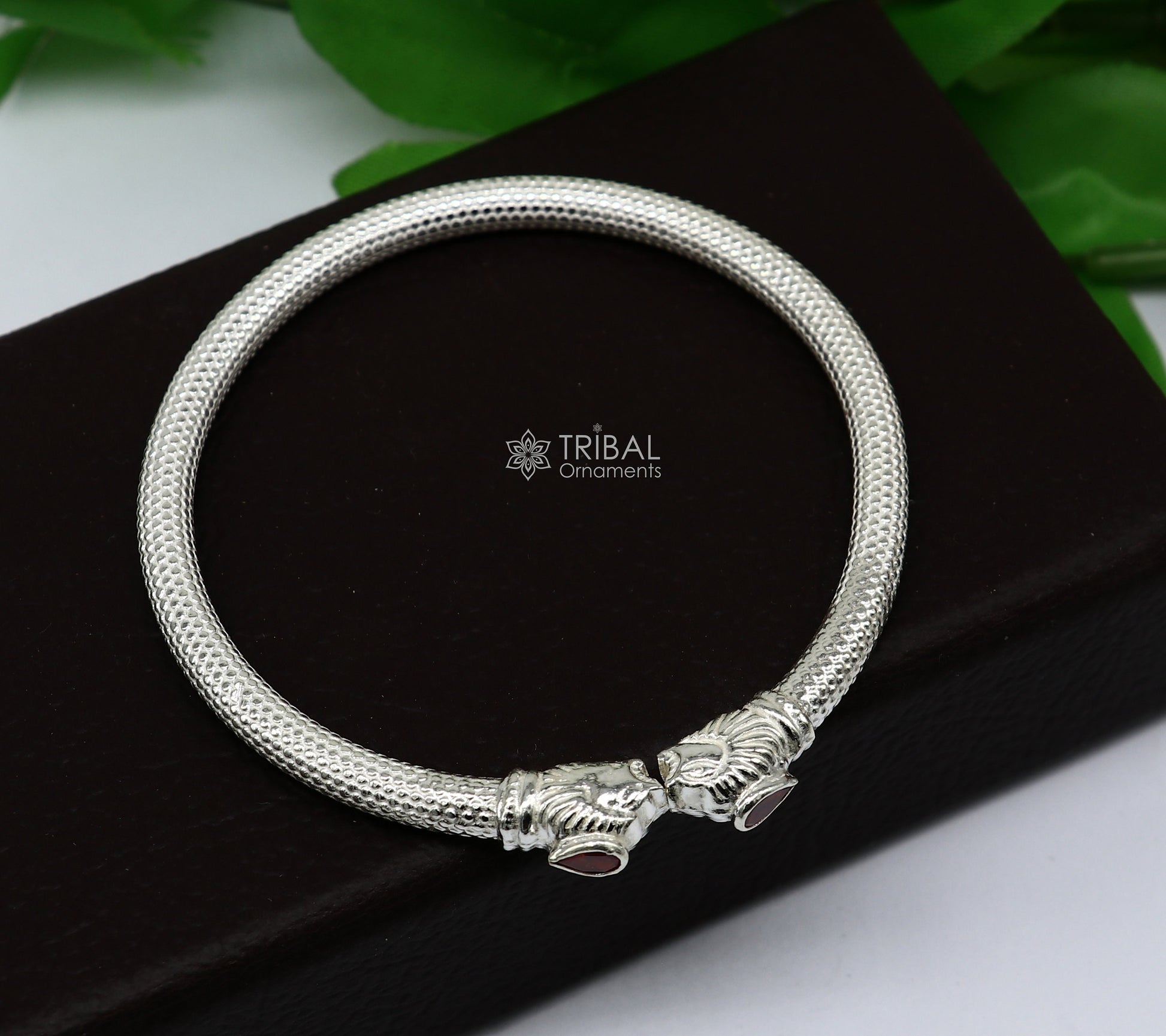 925 sterling silver handmade lion face design cultural trendy kada bracelet for men's and girl's, best delicate Light weight jewelry nsk663 - TRIBAL ORNAMENTS