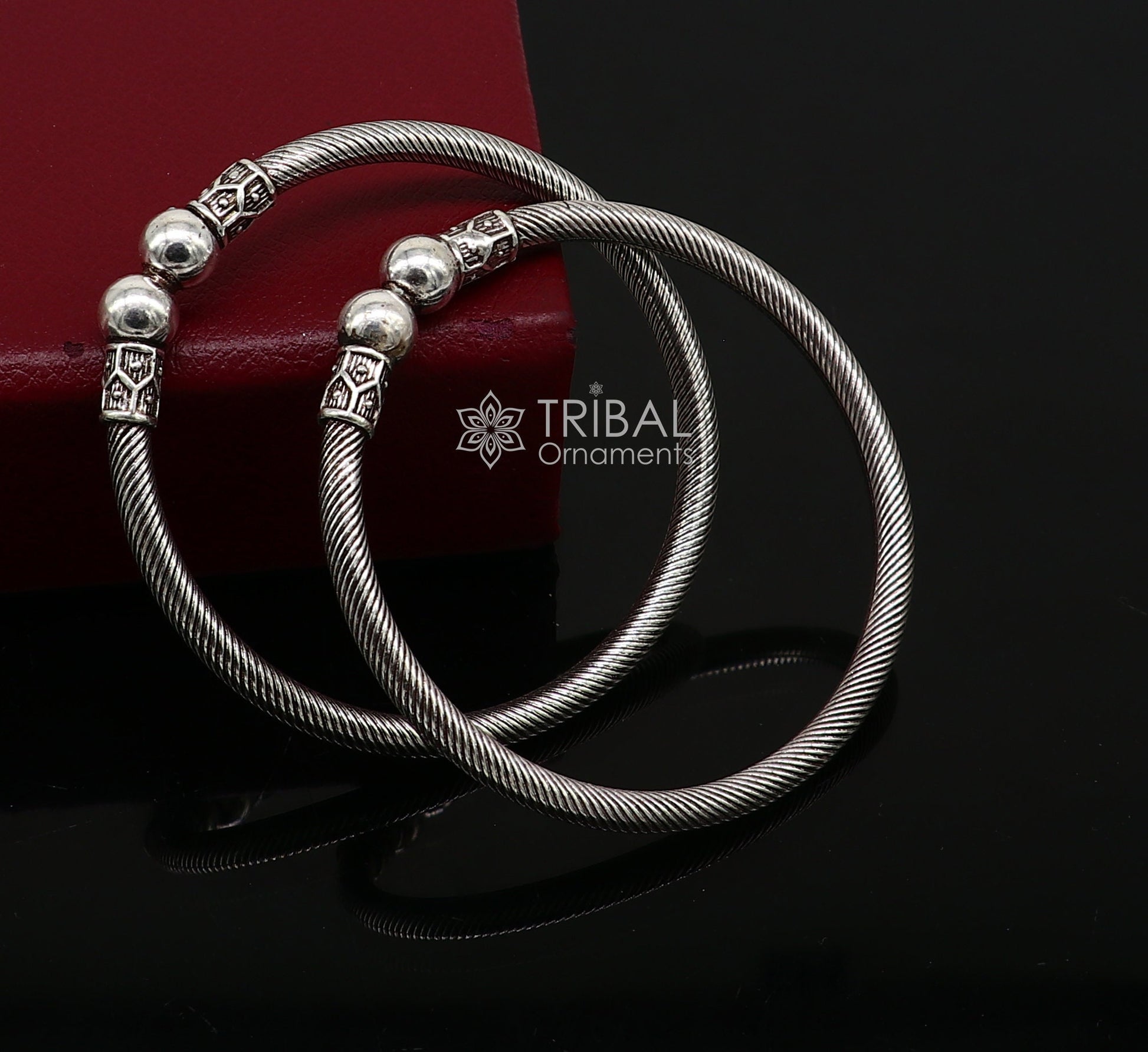 925 sterling silver handmade unique cultural design trendy kada bracelet for men's and girl's, best delicate Light weight jewelry nsk667 - TRIBAL ORNAMENTS