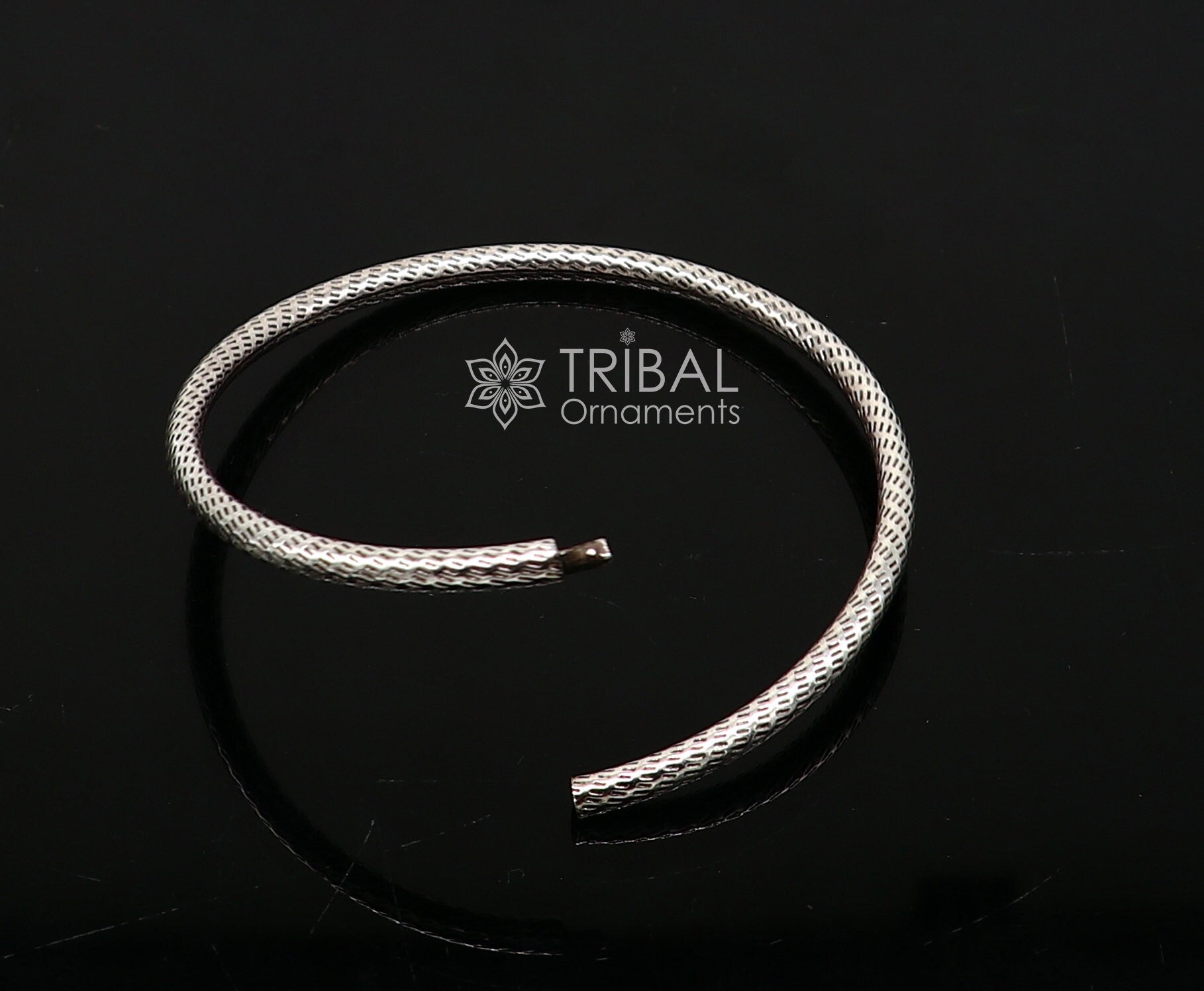 Pure 925 sterling silver unique vintage style bangle bracelet kada, excellent classical gifting bangle men's or girls ethnic jewelry nsk672 - TRIBAL ORNAMENTS