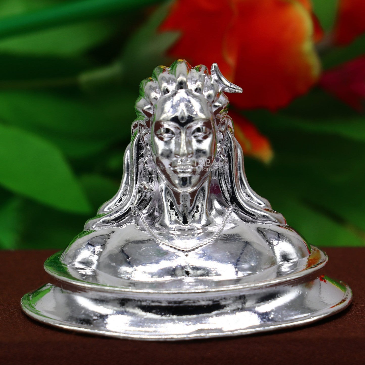 925 Sterling silver handmade hindu Lord Shiva divine statue figurine, puja articles best silver sculpture article for home and car art601 - TRIBAL ORNAMENTS