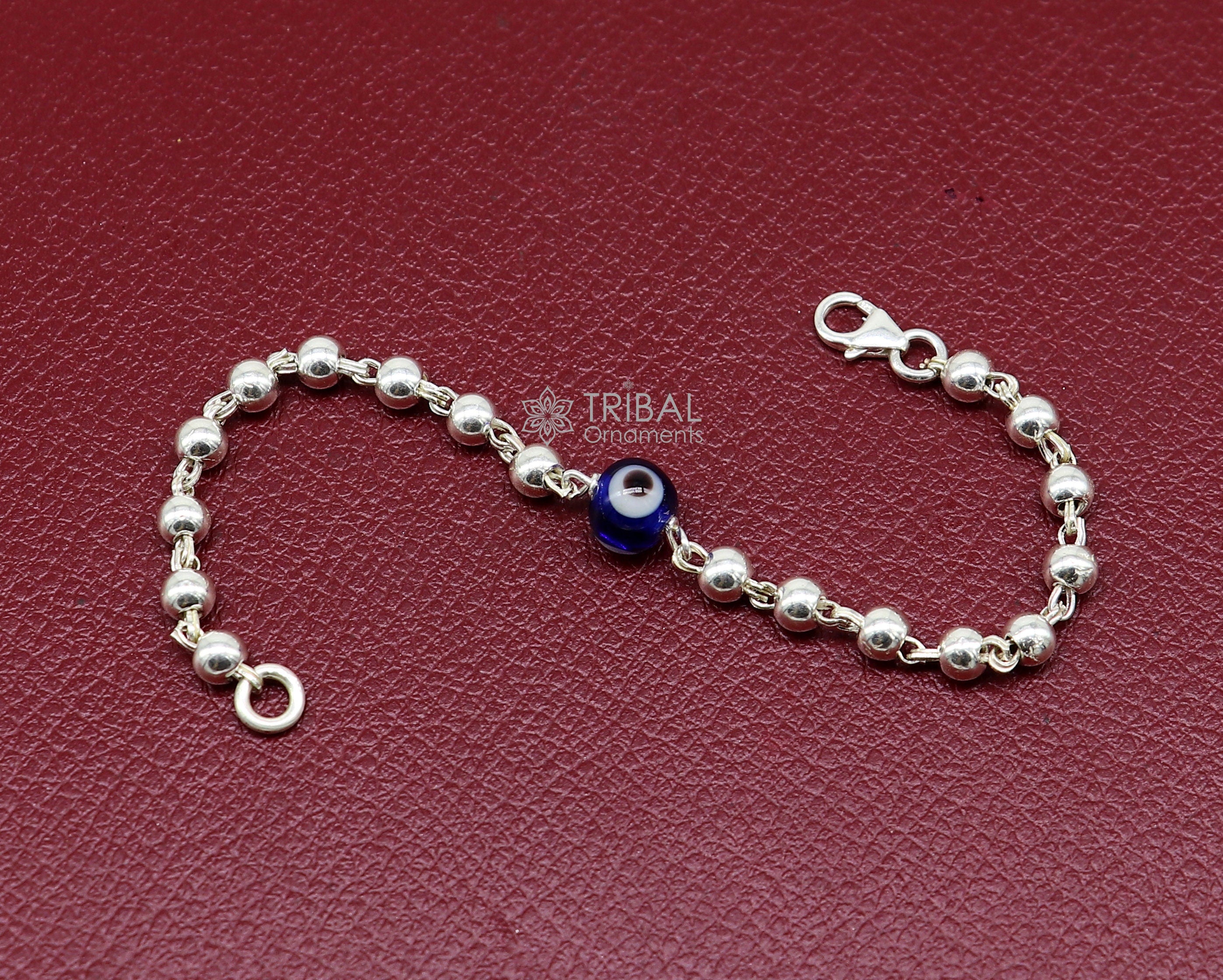 Sterling Silver Nazar Bracelet for baby girl by Papatya — Aladdin