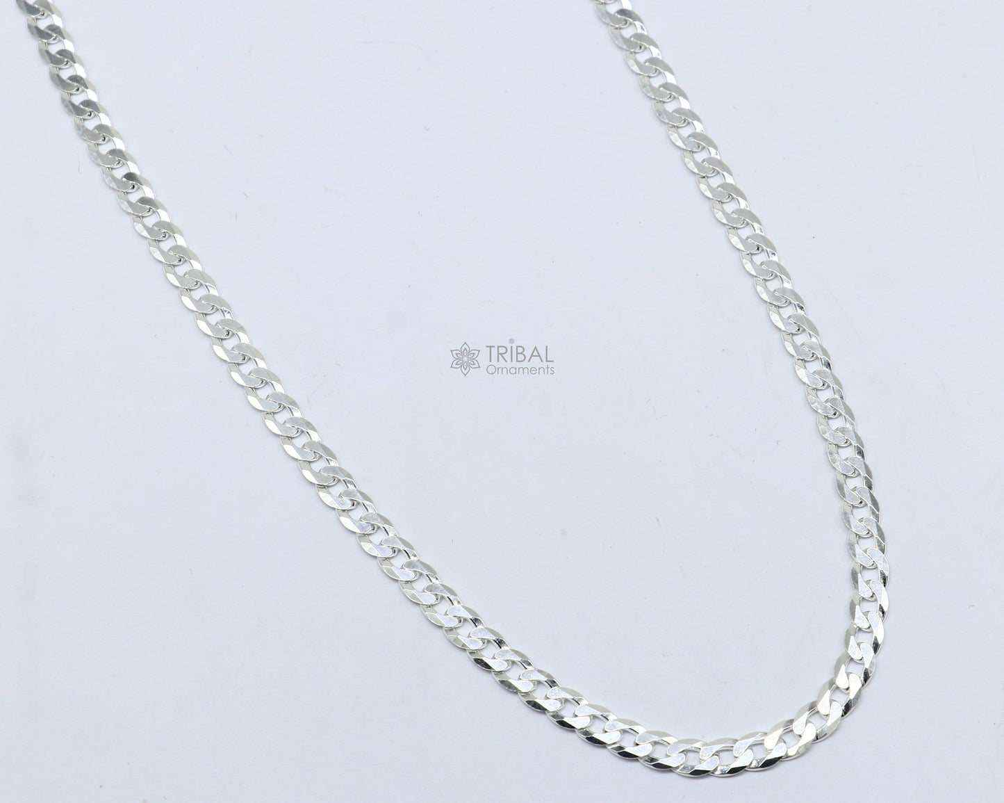 4mm 20" solid 925 sterling silver handmade modern trendy design wheat chain necklace giving it a distinctive and stylish look ch249 - TRIBAL ORNAMENTS