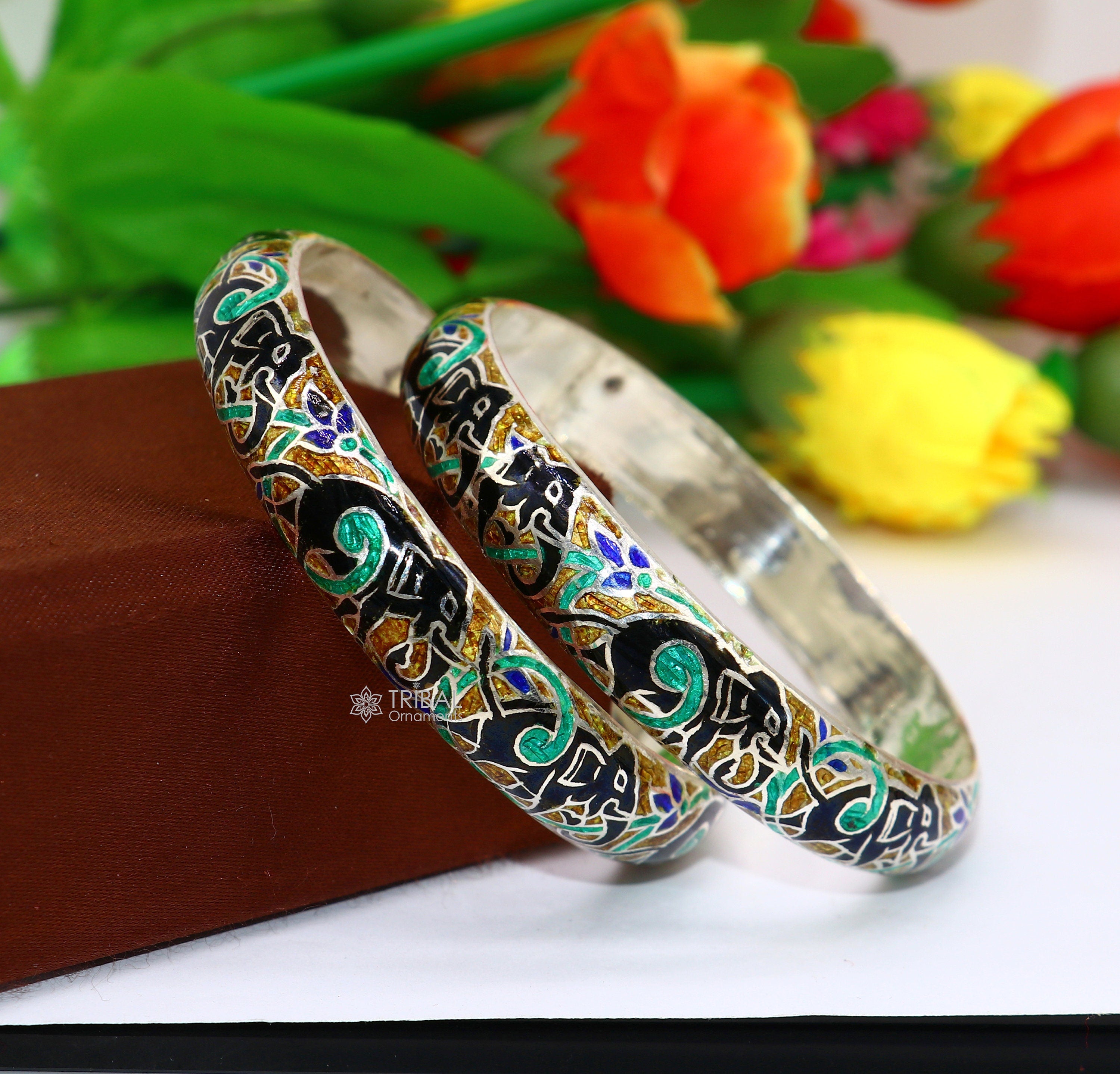 Buy P.C. Chandra Jewellers 22KT(916) Yellow Gold Delightful Gold Meenakari  Ring for Women at Amazon.in