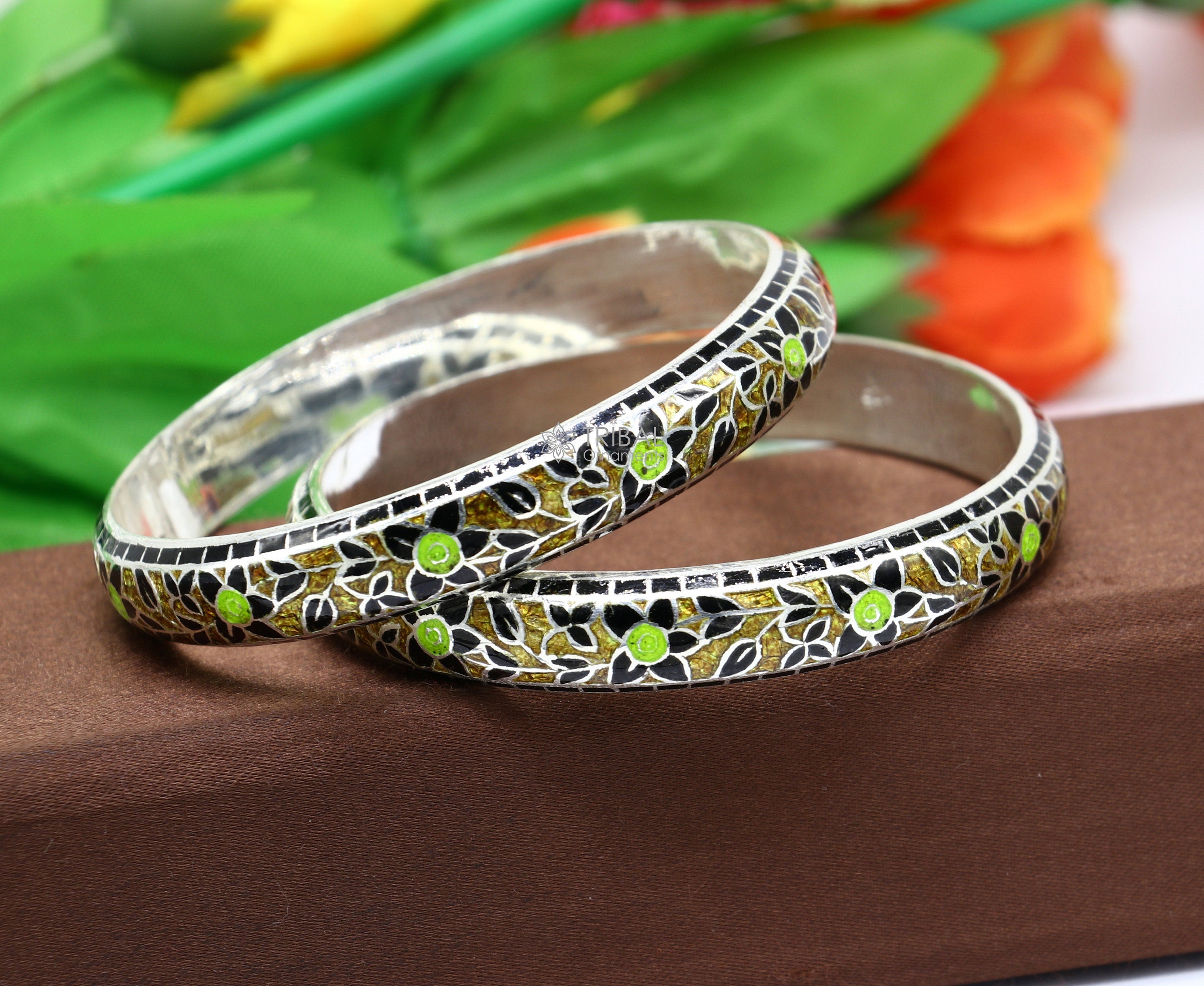 Enamel bangles clearance