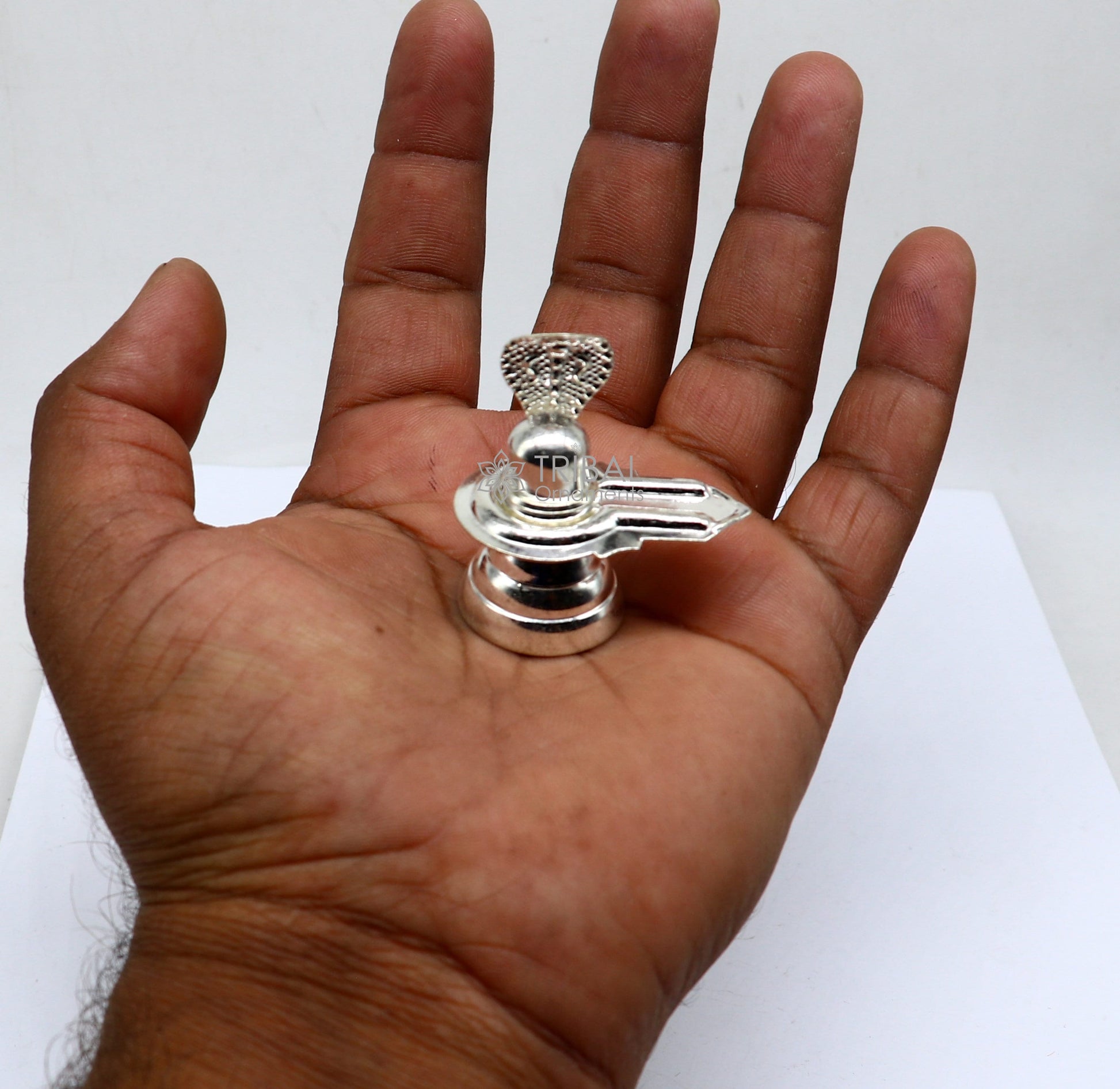 925 sterling silver handmade small Lord Shiva lingam , silver shivling puja articles, home temple silver article puja accessories art676 - TRIBAL ORNAMENTS