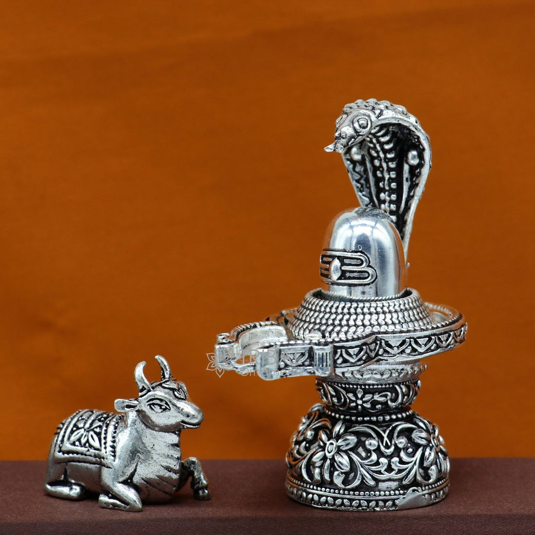 3.5" 925 sterling silver Divine lord shiva lingam for home office worshiping small miniature article, best gift silver article art629 - TRIBAL ORNAMENTS