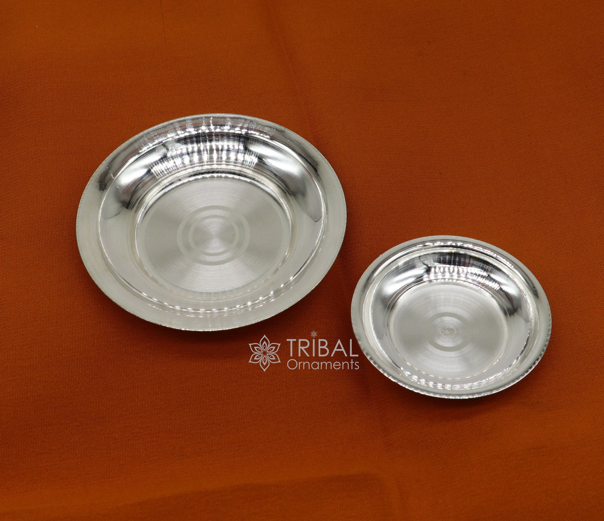 925 silver handmade silver small plate or Tilak bowl , best small tiny plate for saffron sandal or kumkum tilak dani, silver thali su1052 - TRIBAL ORNAMENTS