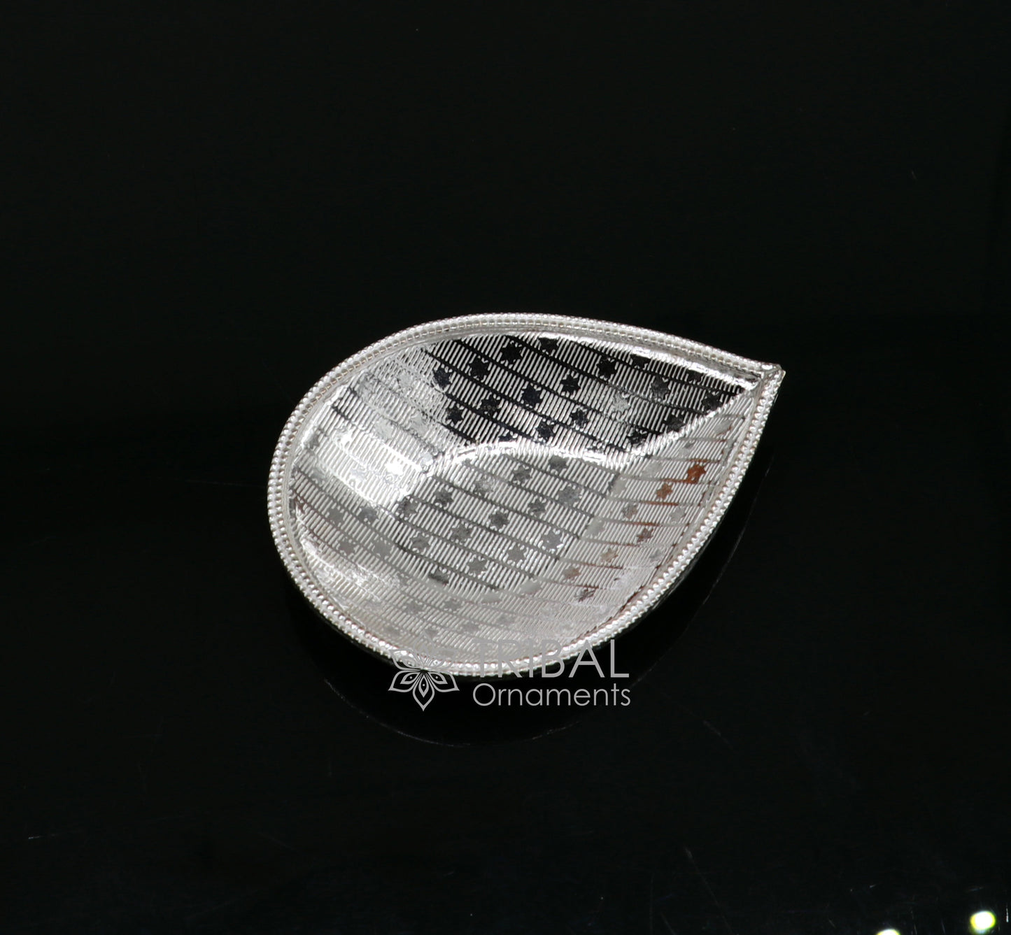 925 Sterling Silver handmade tilak bowl, sindur bowl, kesar chandan, saffron sandal bowl, puja Deepak utensils temple artilce su1055 - TRIBAL ORNAMENTS