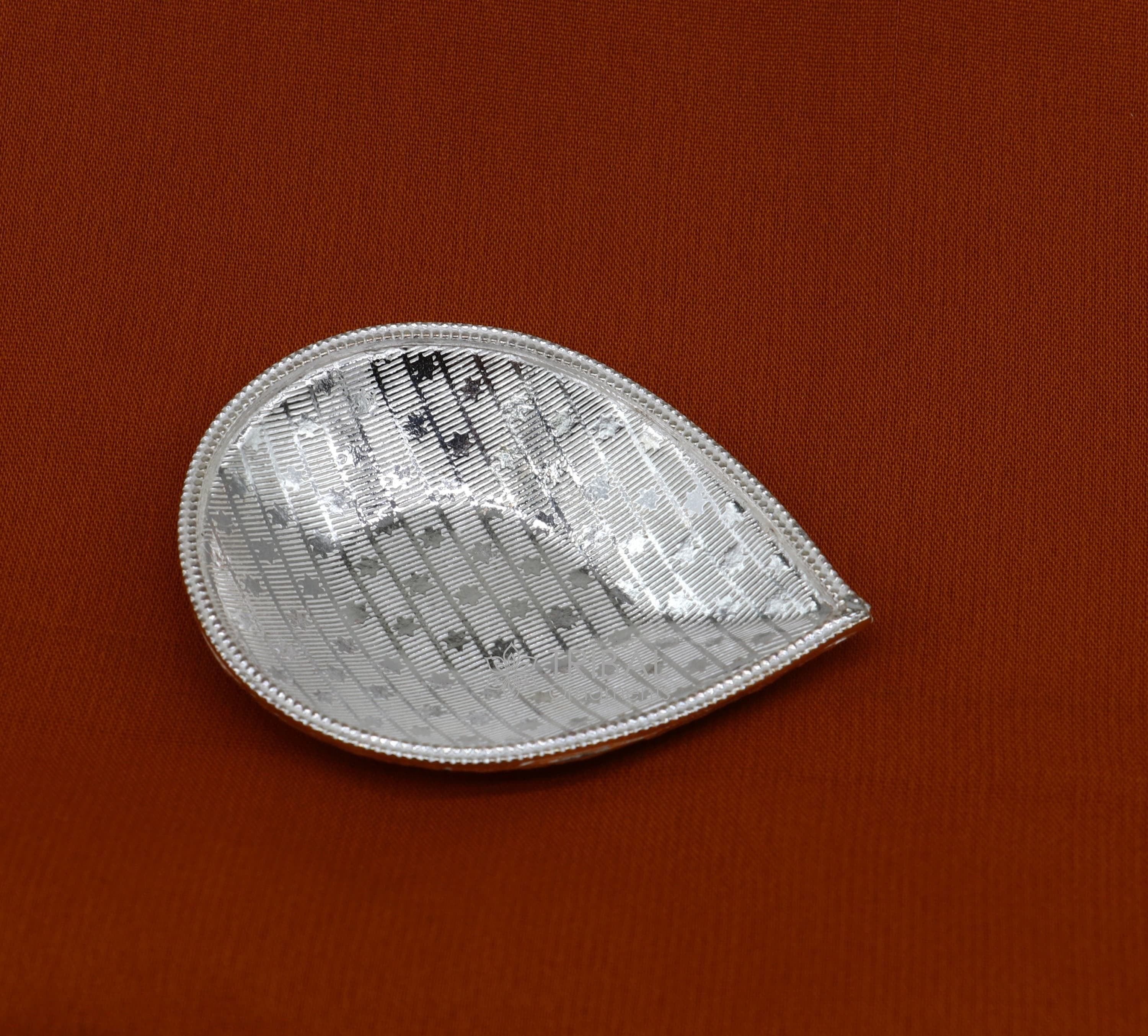 Polish 95.2% Designed Silver Sandal Bowl, Size: 2x5inch at Rs 2500/piece in  Chennai