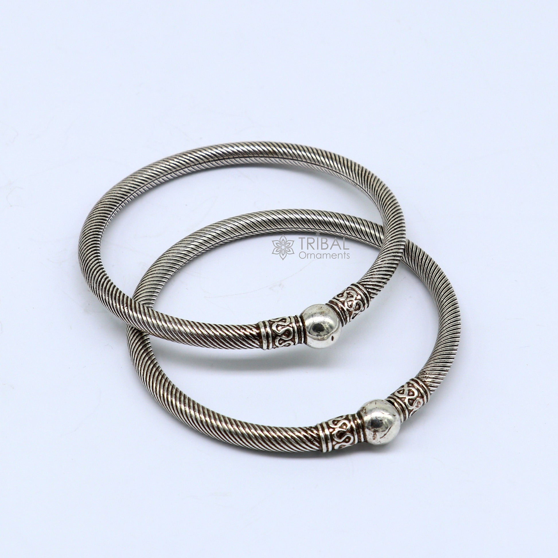 925 sterling silver handmade unique cultural design trendy kada bracelet for men's and girl's, best delicate Light weight jewelry nsk665 - TRIBAL ORNAMENTS