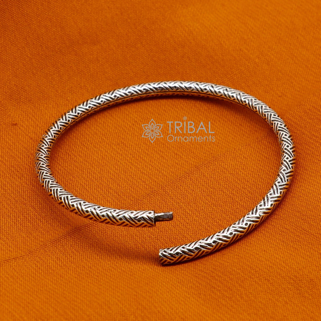 Pure 925 sterling silver unique vintage style bangle bracelet kada, excellent classical gifting bangle men's or girls ethnic jewelry nsk671 - TRIBAL ORNAMENTS