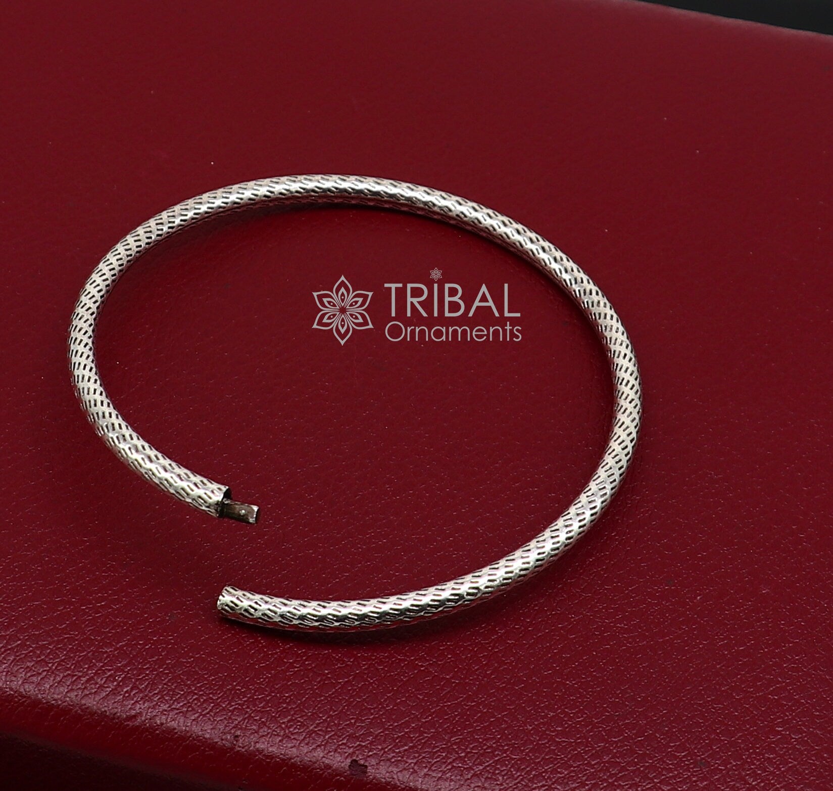 Pure 925 sterling silver unique vintage style bangle bracelet kada, excellent classical gifting bangle men's or girls ethnic jewelry nsk672 - TRIBAL ORNAMENTS