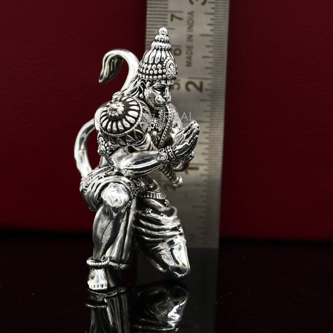 2"/2.5" 925 silver handmade Lord hanuman statue, best puja or gifting god hanuman statue sculpture home temple puja art figurine art618 - TRIBAL ORNAMENTS