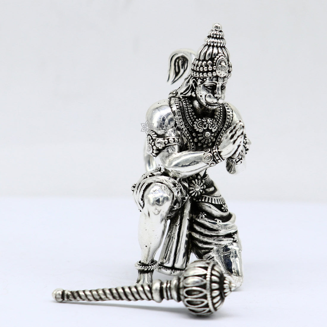 2"/2.5" 925 silver handmade Lord hanuman statue, best puja or gifting god hanuman statue sculpture home temple puja art figurine art618 - TRIBAL ORNAMENTS