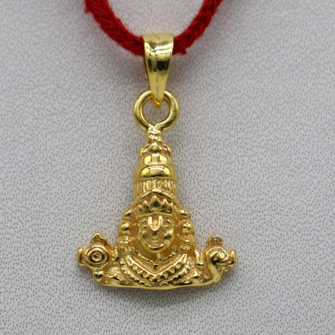 925 sterling silver vintage stylish idol Tirupati balaji amazing design Gold polished over silver  Krishna pendant gifting jewelry nsp599 - TRIBAL ORNAMENTS